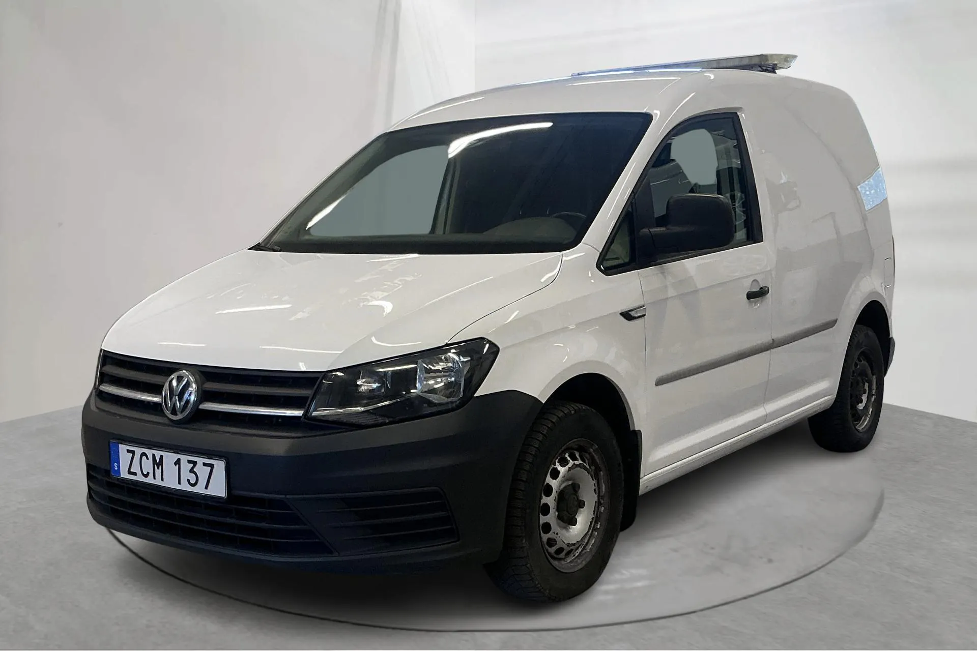 Presentation photo 1 of 15: VW Caddy 2.0 TDI Skåp (75hk) - 91 070 km - Manual - white - 2018