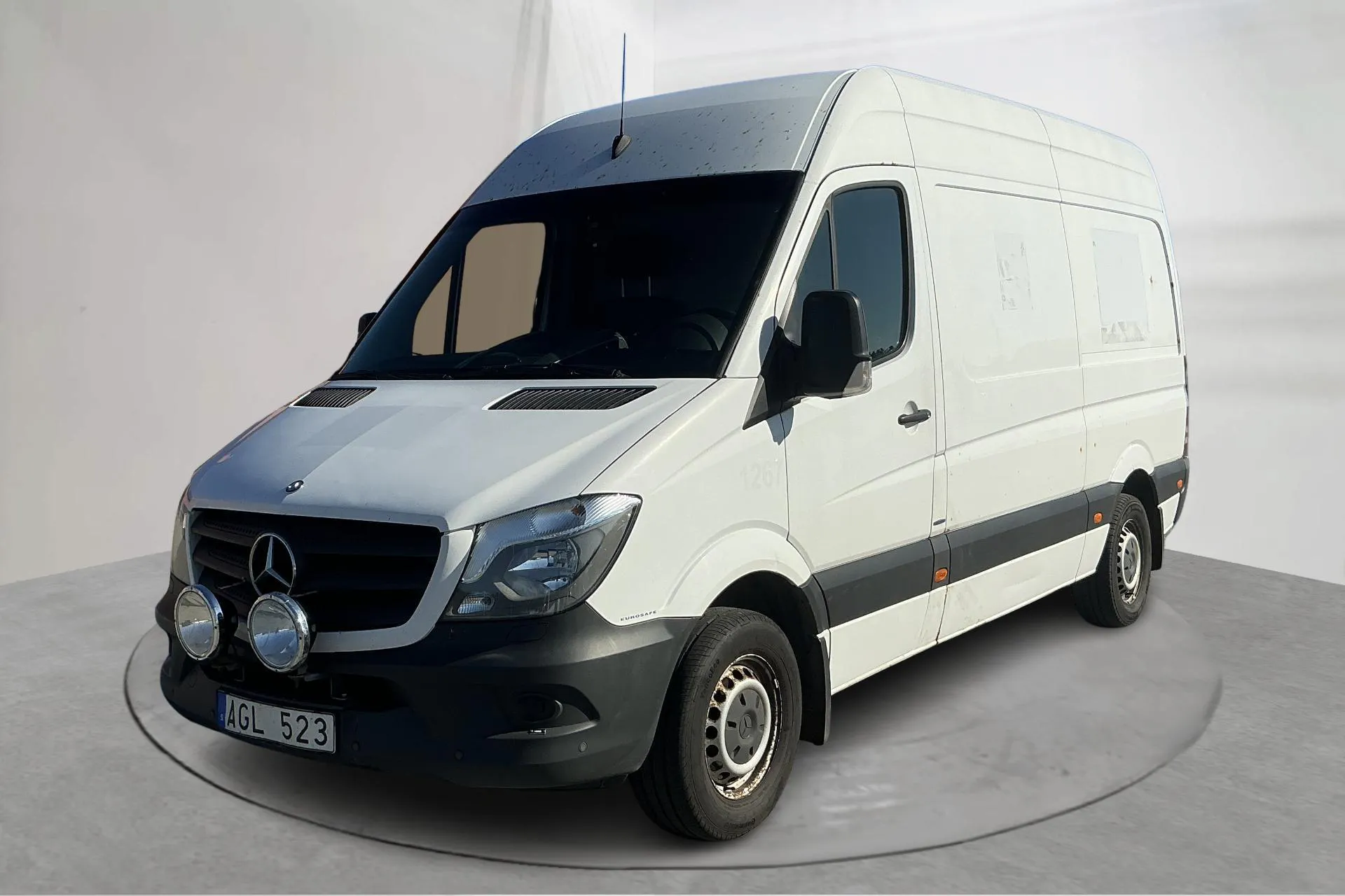 Presentation photo 1 of 12: Mercedes Sprinter 316 CDI (163hk) - 315 220 km - Automatic - white - 2014