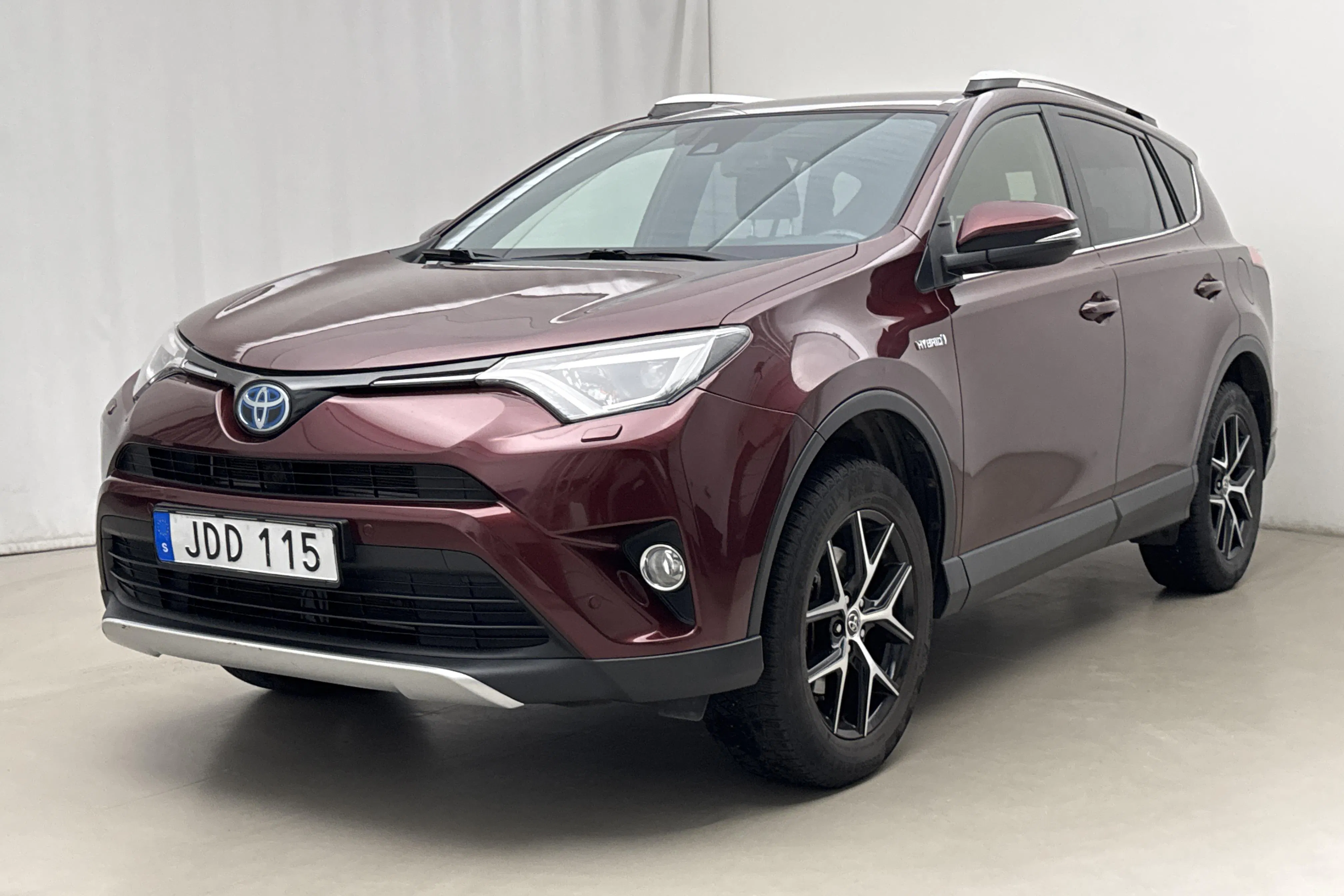 Presentation photo 1 of 17: Toyota RAV4 2.5 HSD AWD (197hk) - 147 670 km - Automatic - dark red - 2016