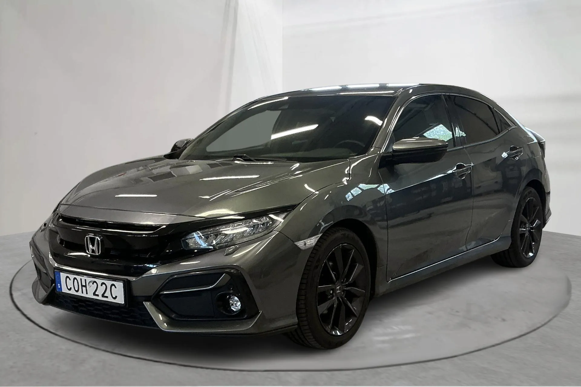 Presentation photo 1 of 15: Honda Civic 1.0 i-VTEC 5dr (126hk) - 99 680 km - Manual - dark grey - 2020