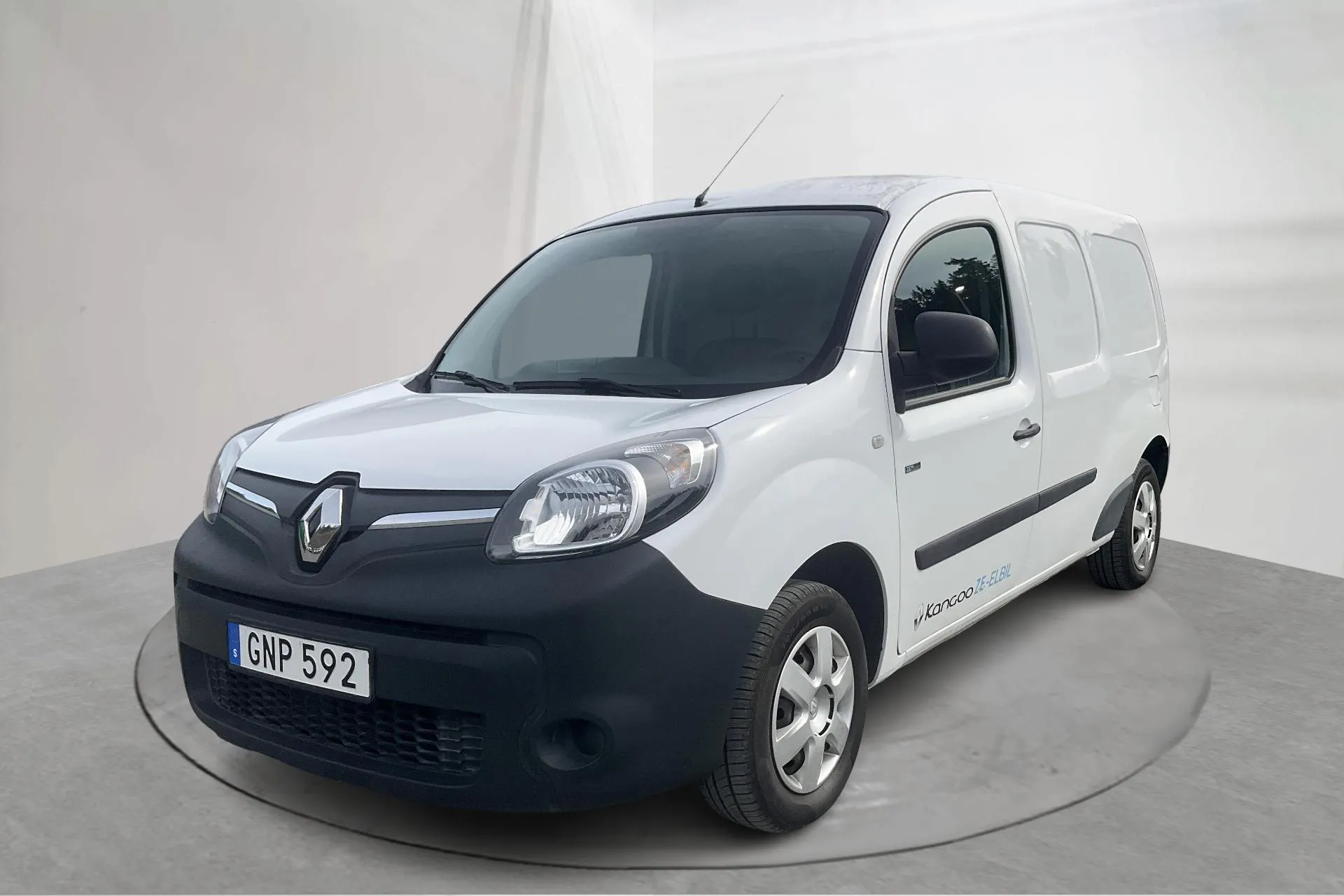 Presentation photo 1 of 15: Renault Kangoo Z.E Power Plus 33kWh Maxi Skåp (60hk) - 36 590 km - Automatic - white - 2018