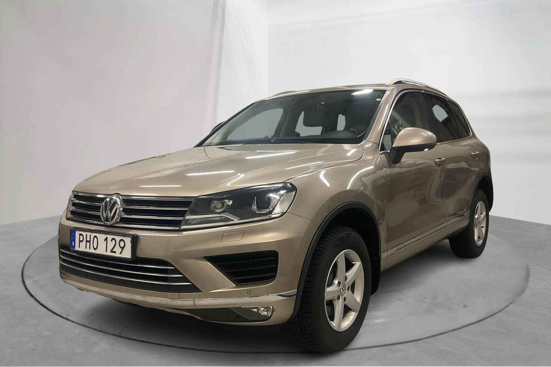 Presentation photo 1 of 19: VW Touareg 3.0 TDI BlueMotion Technology (204hk) - 189 660 km - Automatic - light brown - 2017