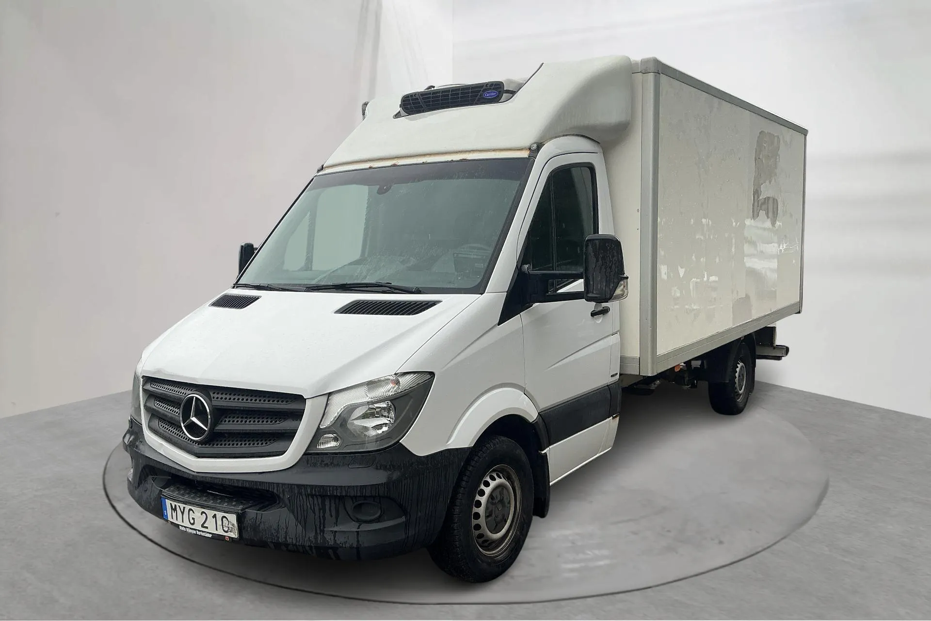 Presentationsfoto 1 av 13: Mercedes Sprinter 319 CDI Volymskåp (190hk) - 18 850 mil - Automat - vit - 2016