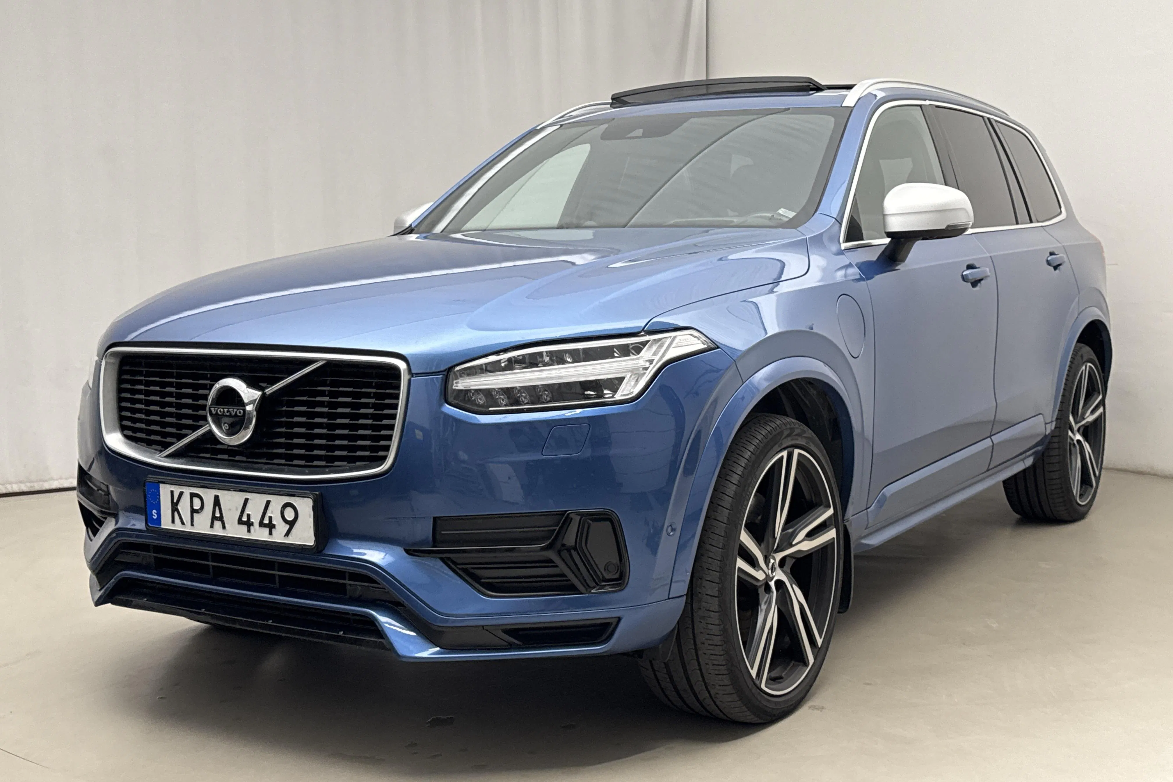 Presentation photo 1 of 30: Volvo XC90 T8 AWD Twin Engine (400hk) - 181 830 km - Automatic - blue - 2018