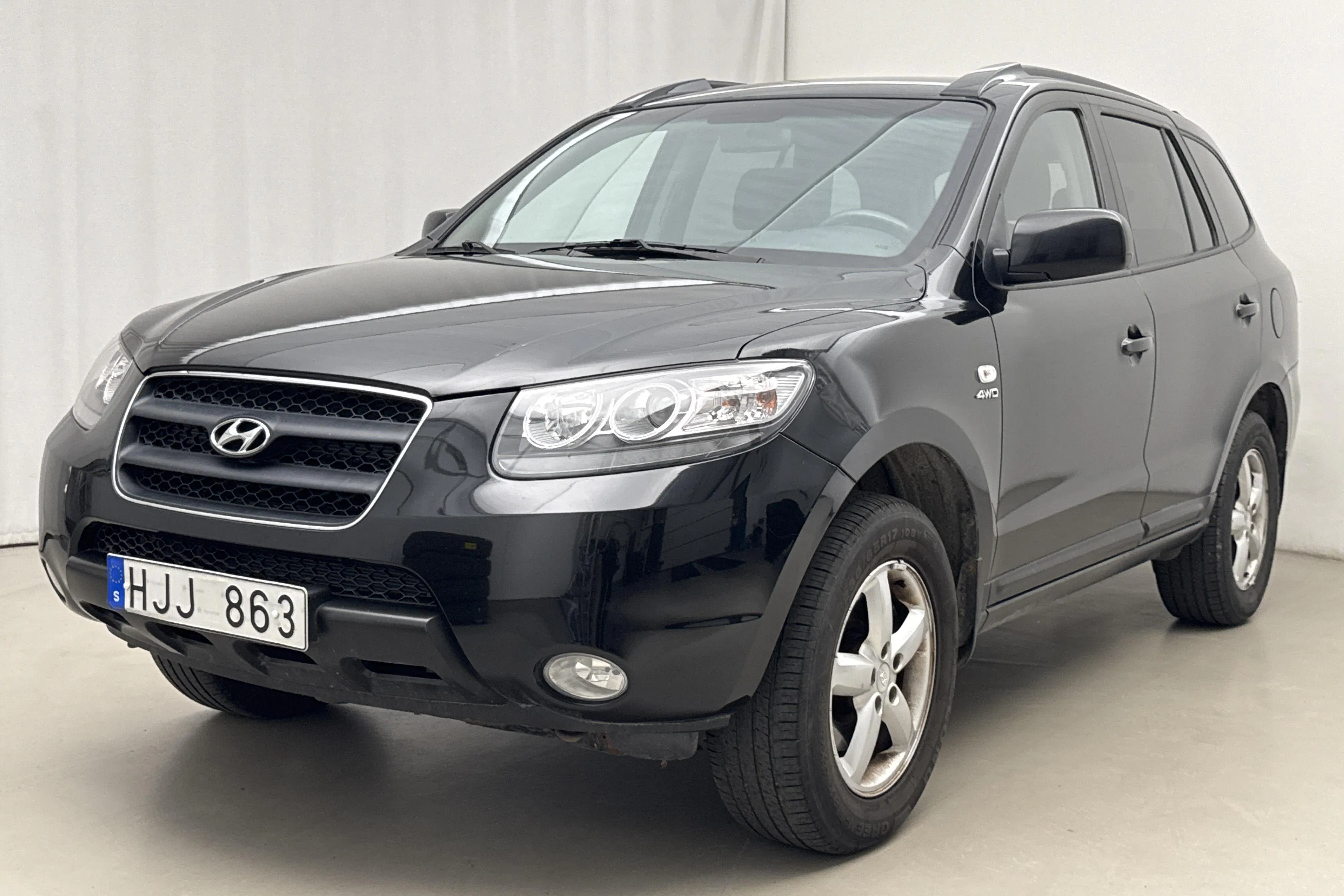 Presentation photo 1 of 15: Hyundai Santa Fé 2.7 V6 (189hk) - 164 560 km - Automatic - black - 2008