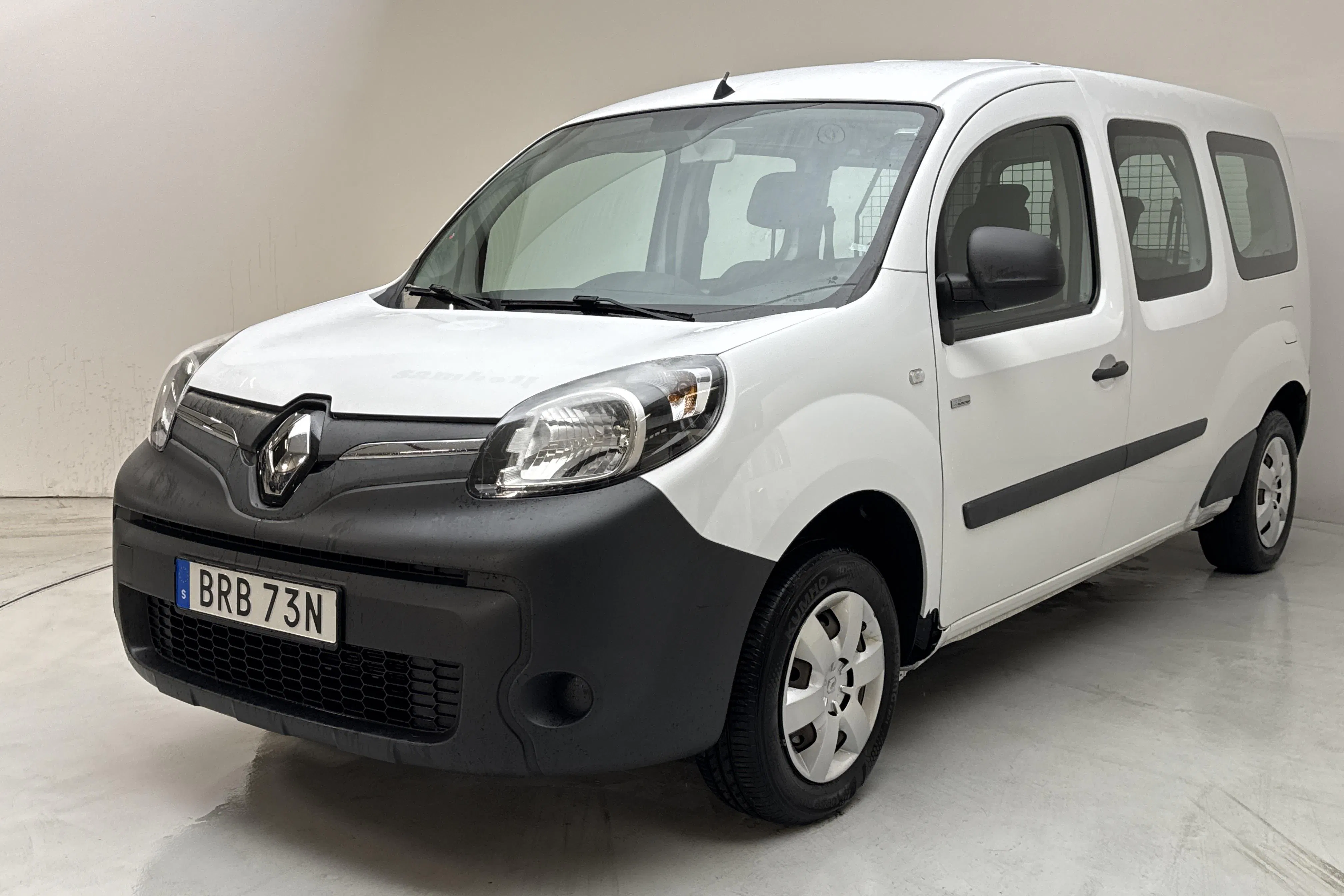 Presentation photo 1 of 14: Renault Kangoo Z.E Power Plus 33kWh Maxi Skåp (60hk) - 84 660 km - Automatic - white - 2021