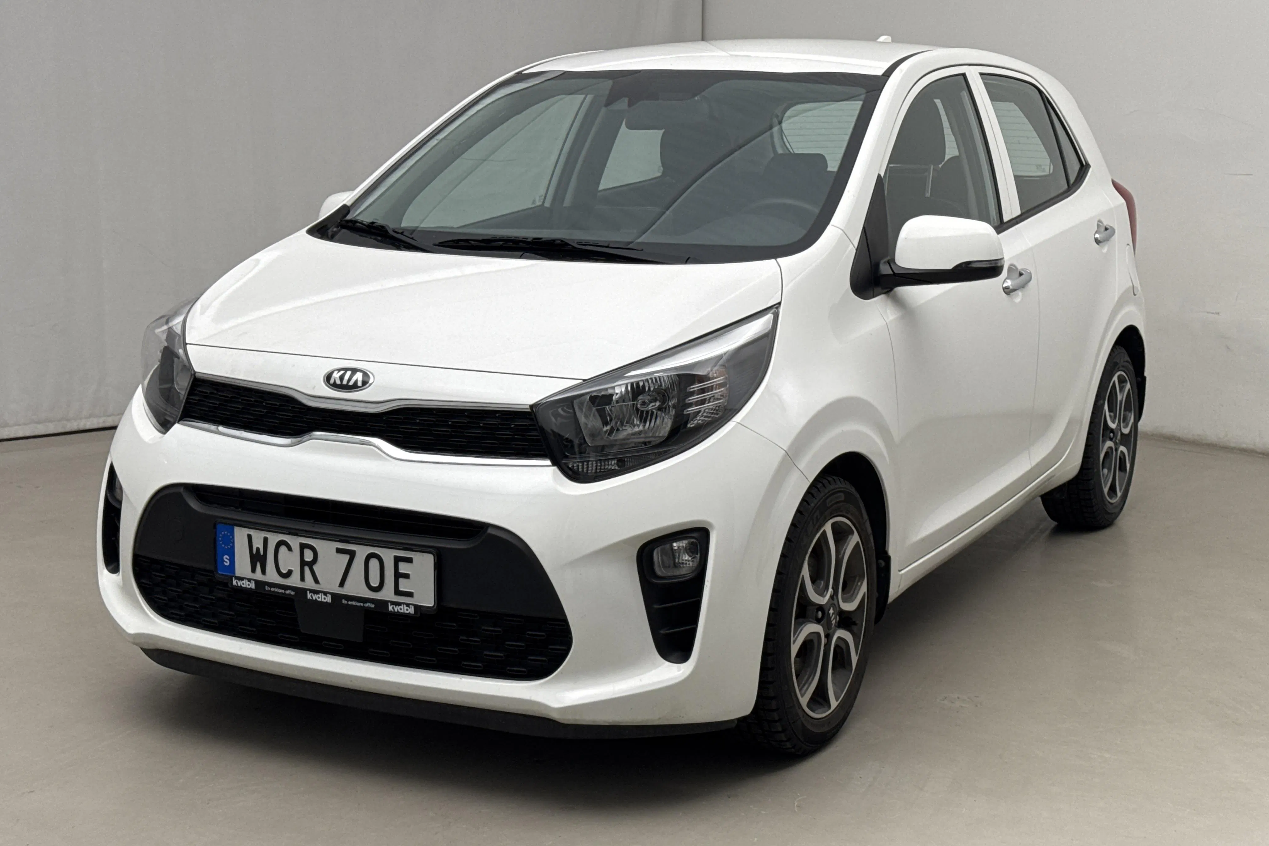 Presentation photo 1 of 15: KIA Picanto 1.0 DPI (67hk) - 19 570 km - Automatic - white - 2021