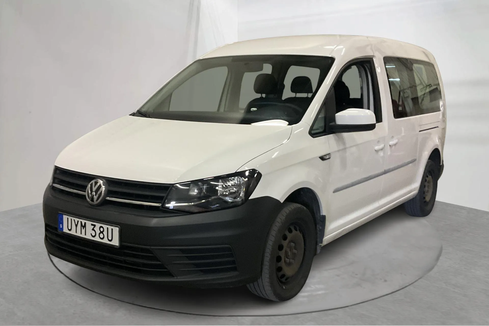 Presentationsfoto 1 av 16: VW Caddy Maxi Life 2.0 TDI (102hk) - 6 932 mil - Automat - vit - 2019
