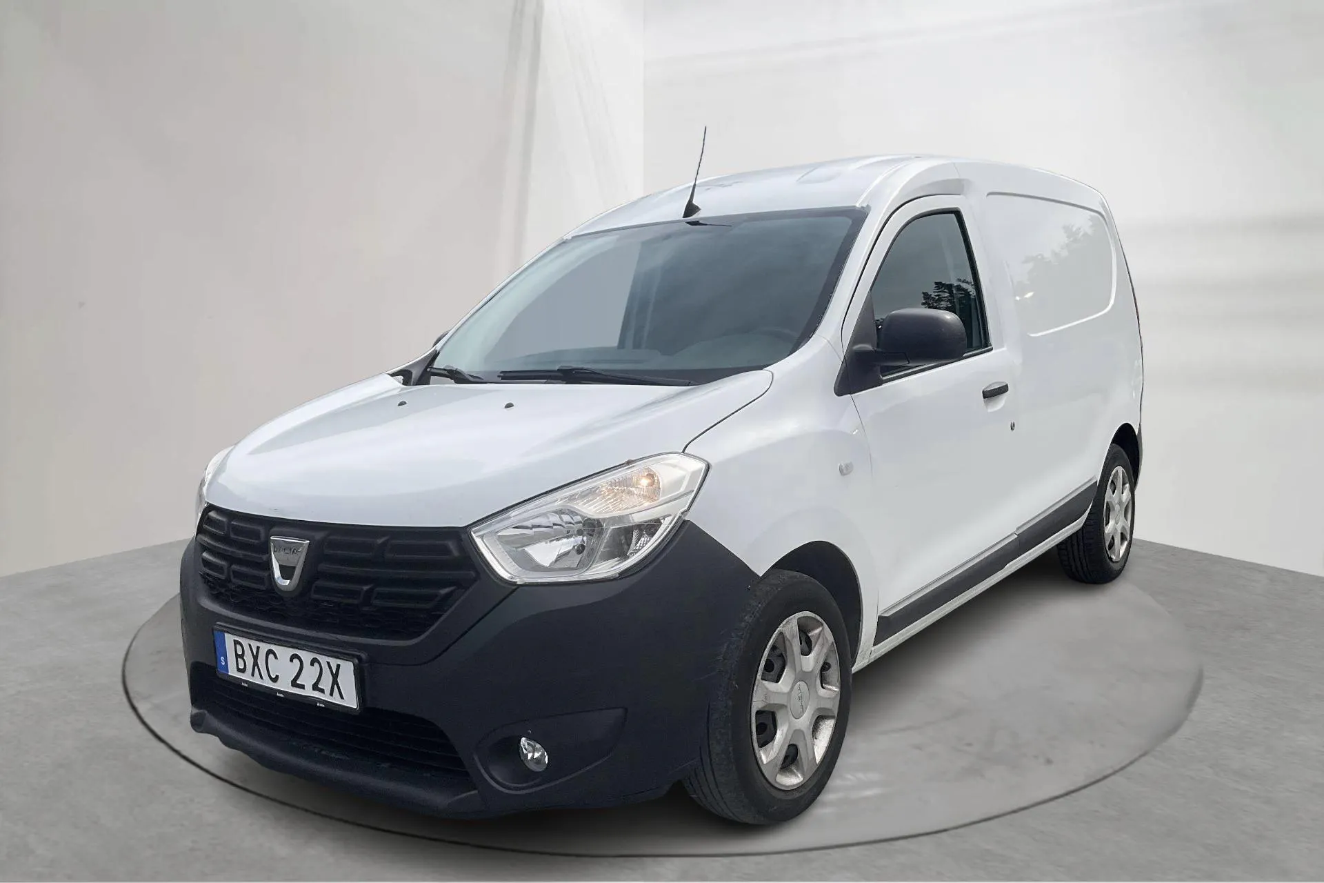 Presentation photo 1 of 11: Dacia Dokker Van 1.5 Blue dCi (95hk) - 88 450 km - Manual - white - 2021