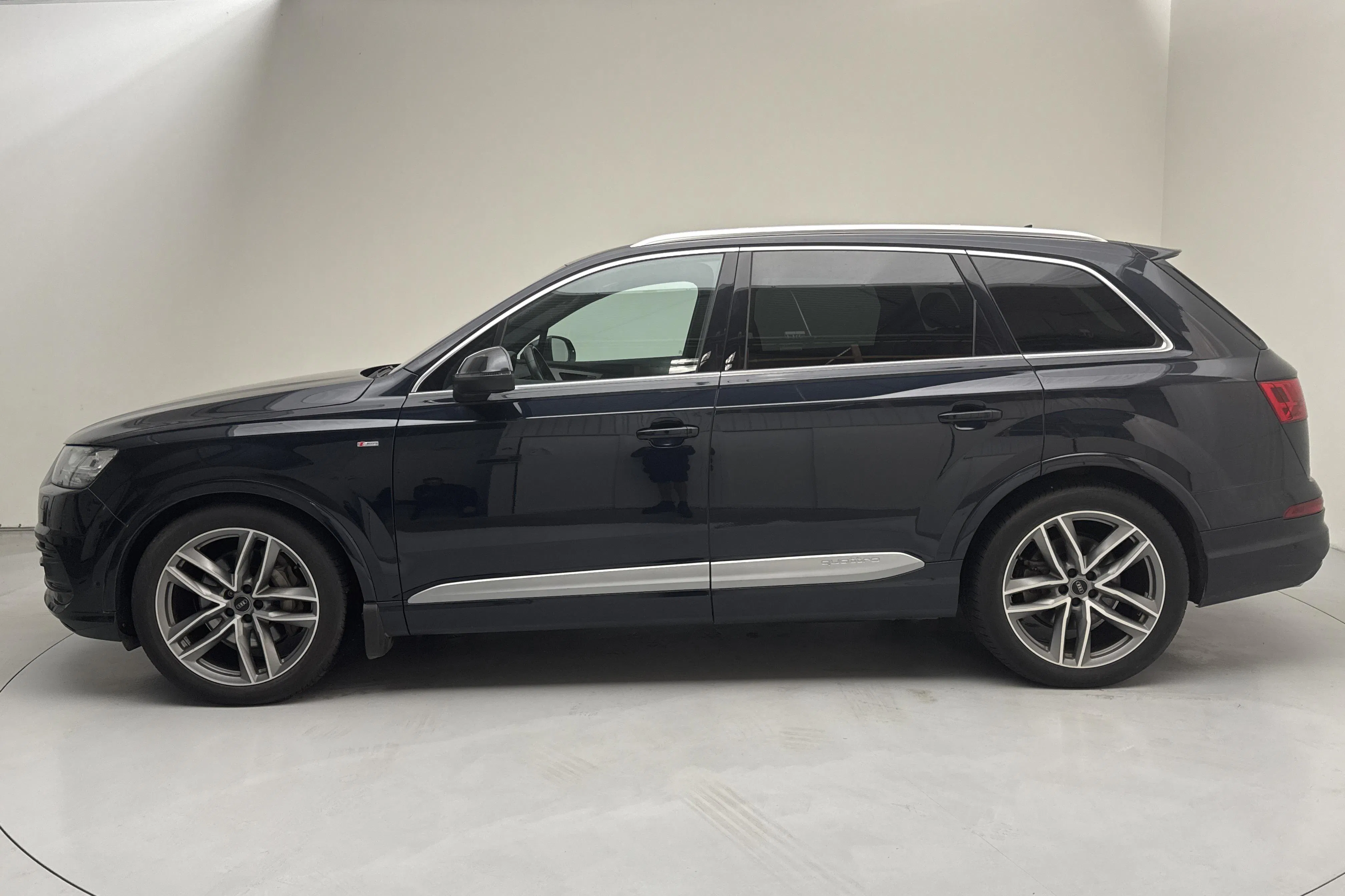 Presentation photo 2 of 19: Audi Q7 3.0 TDI quattro (272hk) - 152 750 km - Automatic - blue - 2017