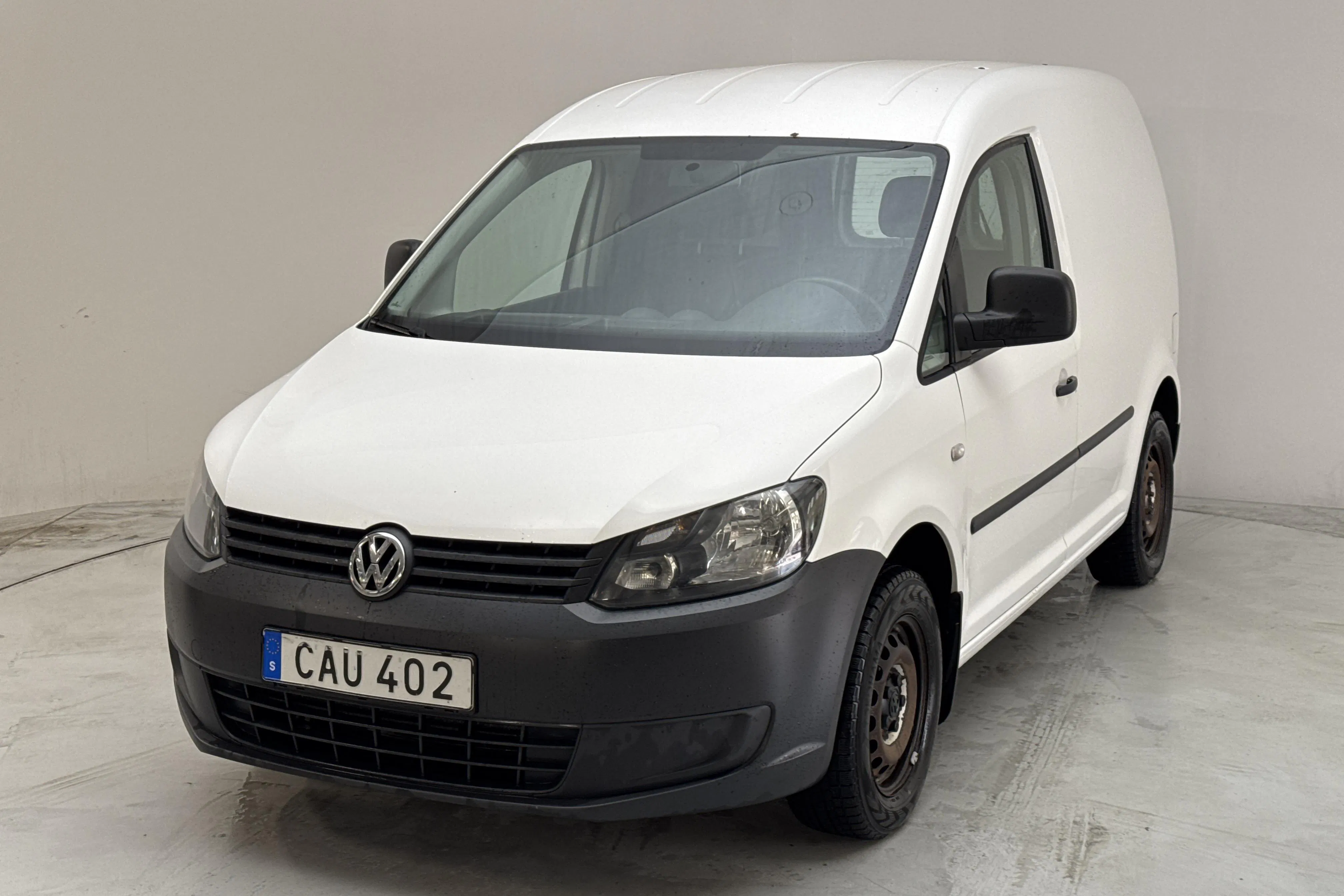 Presentationsfoto 1 av 11: VW Caddy 1.6 TDI Skåp (75hk) - 14 606 mil - Manuell - vit - 2015