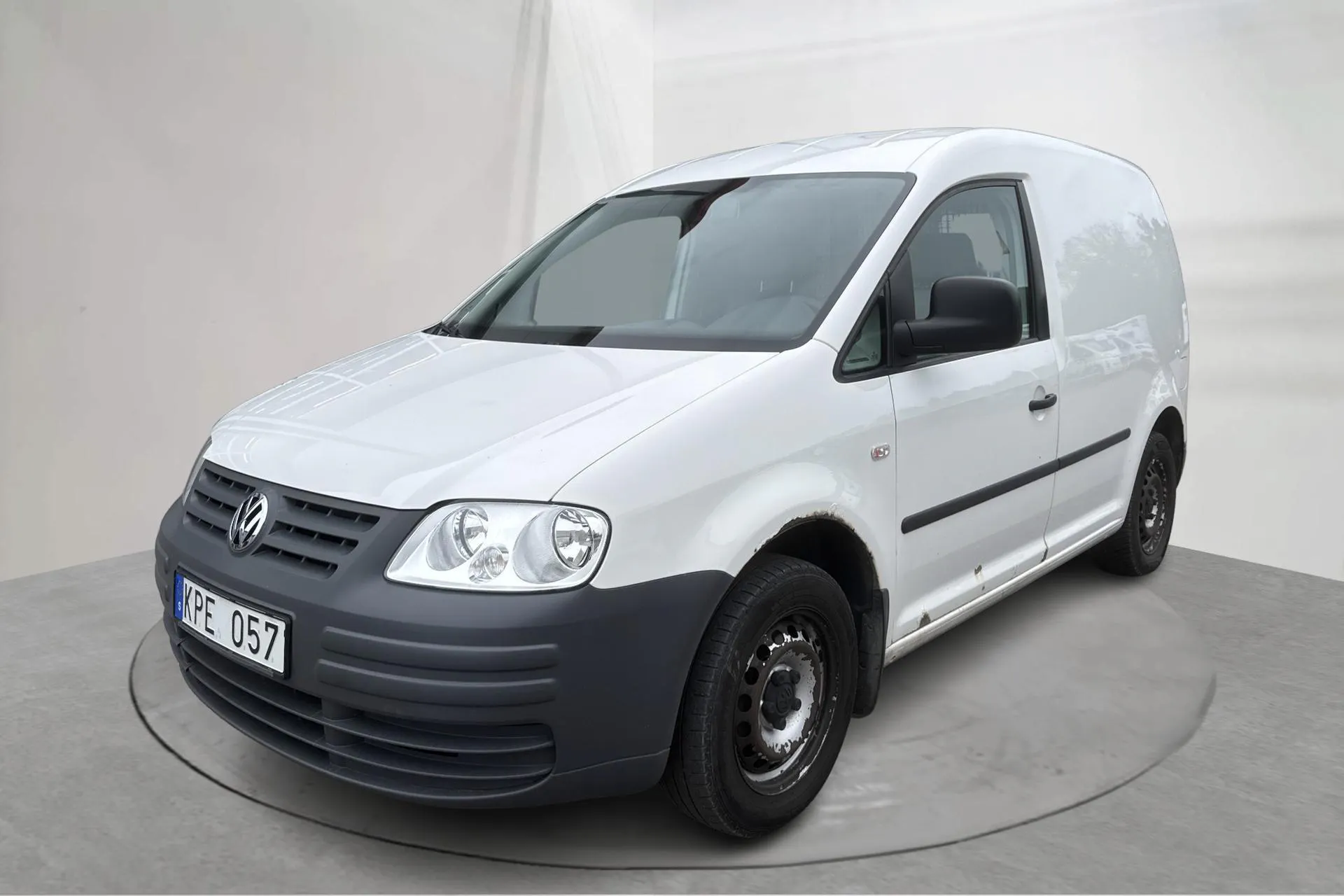 Presentation photo 1 of 16: VW Caddy 2.0 Ecofuel Skåp (109hk) - 168 590 km - Manual - white - 2010