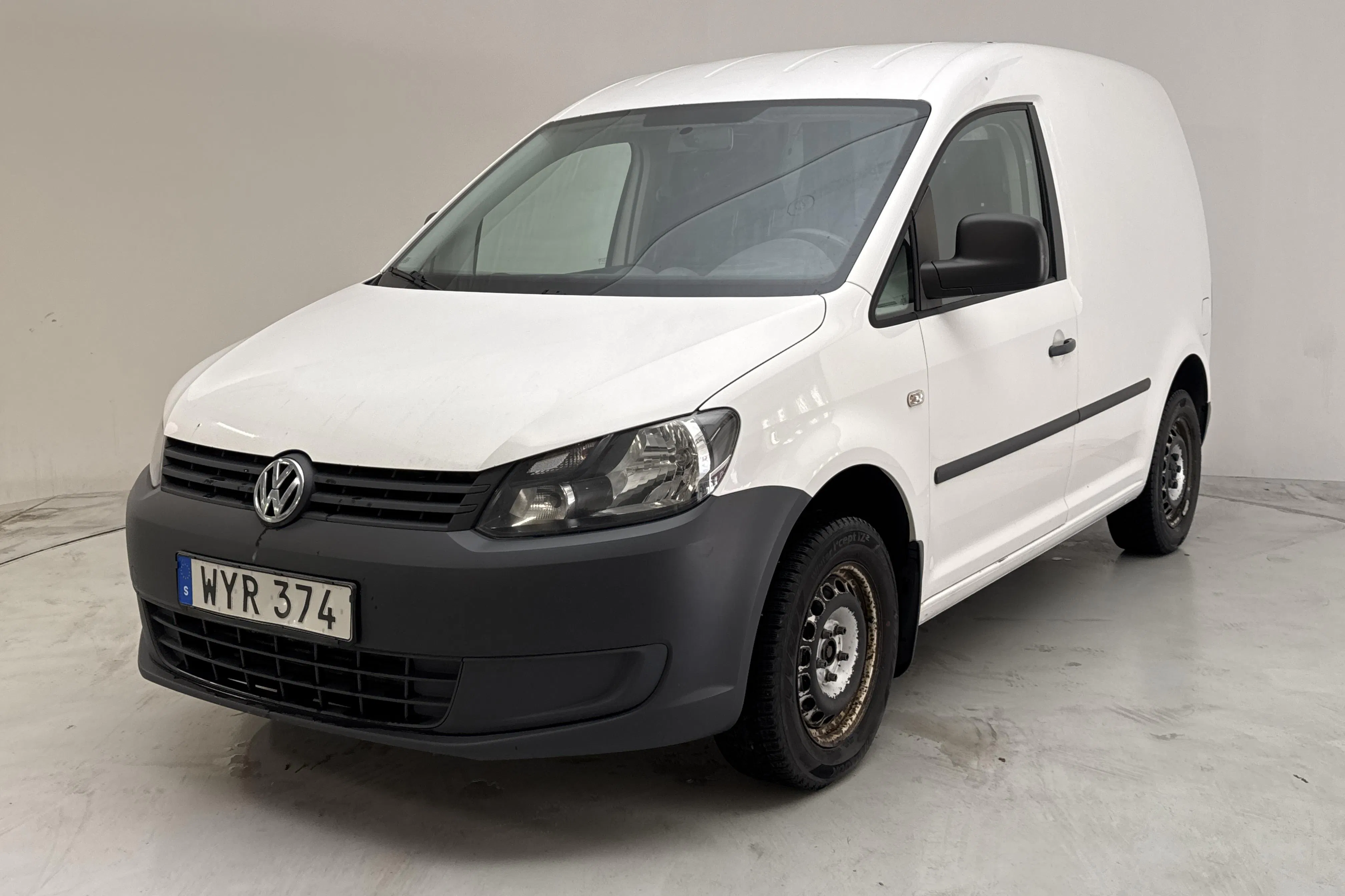 Presentation photo 1 of 10: VW Caddy 1.6 TDI Skåp (102hk) - 150 440 km - Manual - white - 2015