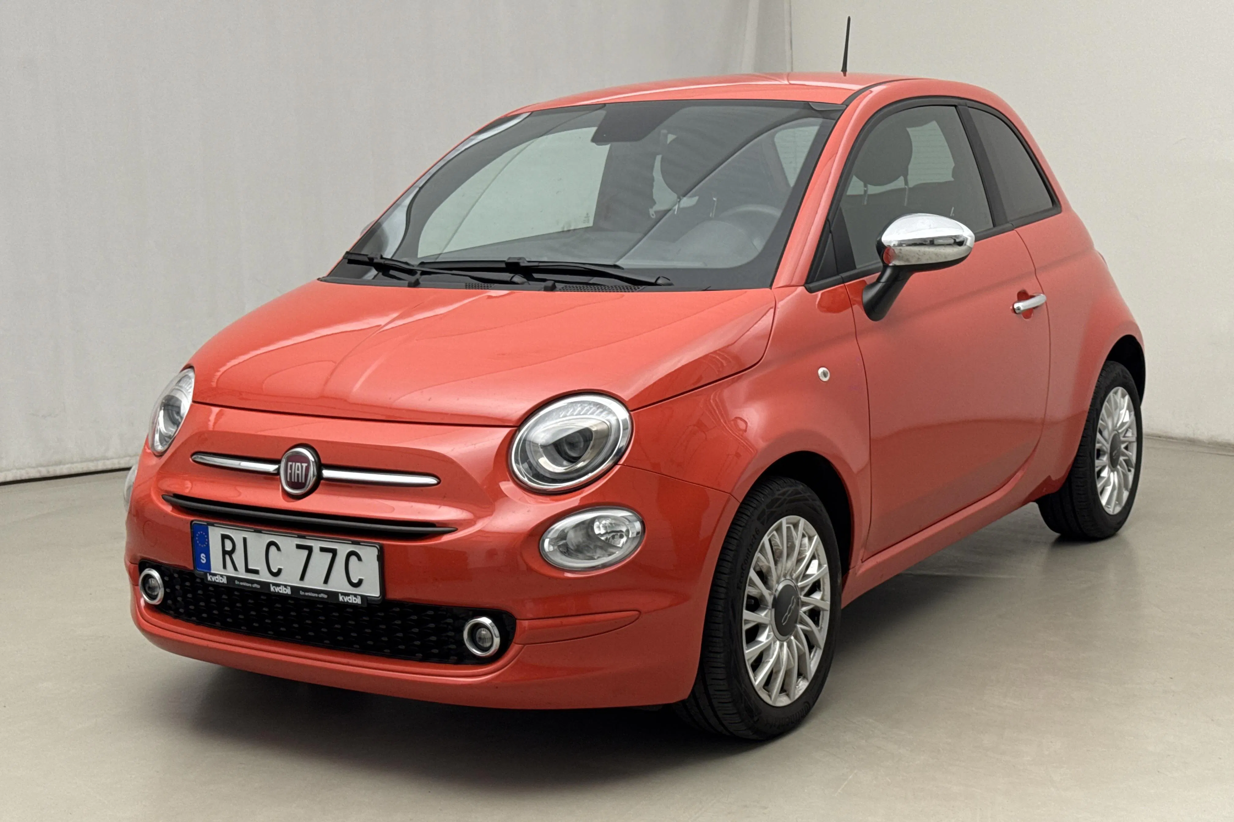 Presentation photo 1 of 15: Fiat 500 Hybrid (70hk) - 42 090 km - Manual - orange - 2023