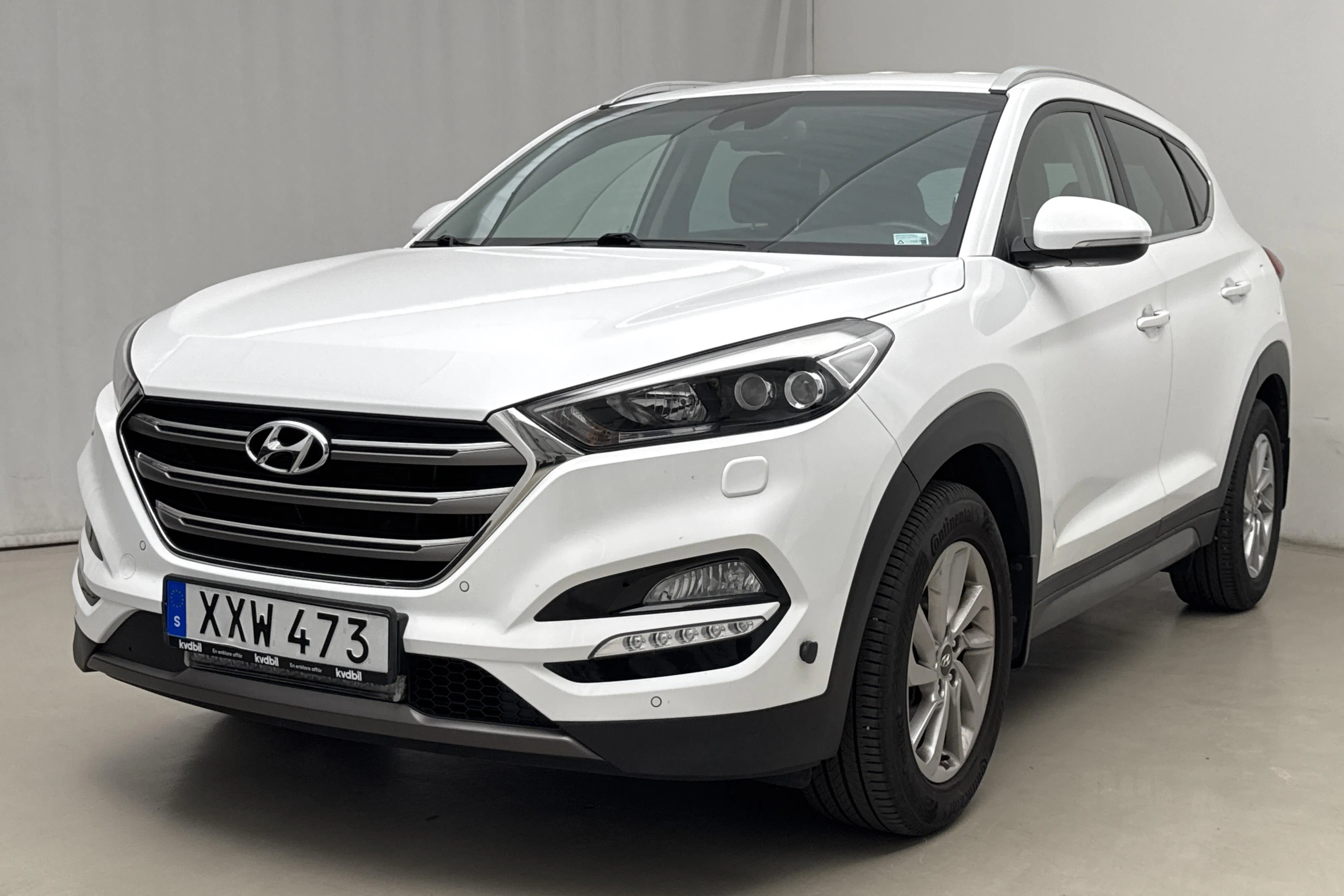 Presentation photo 1 of 19: Hyundai Tucson 1.6 T-GDI 4WD (177hk) - 76 220 km - Automatic - white - 2016
