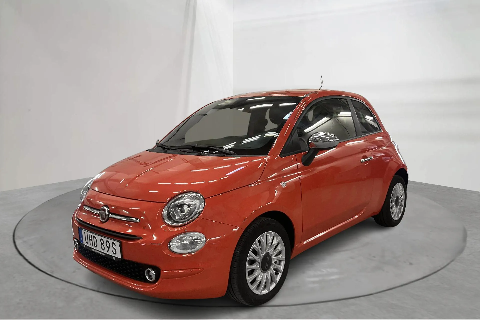 Presentation photo 1 of 13: Fiat 500 Hybrid (70hk) - 43 620 km - Manual - orange - 2023