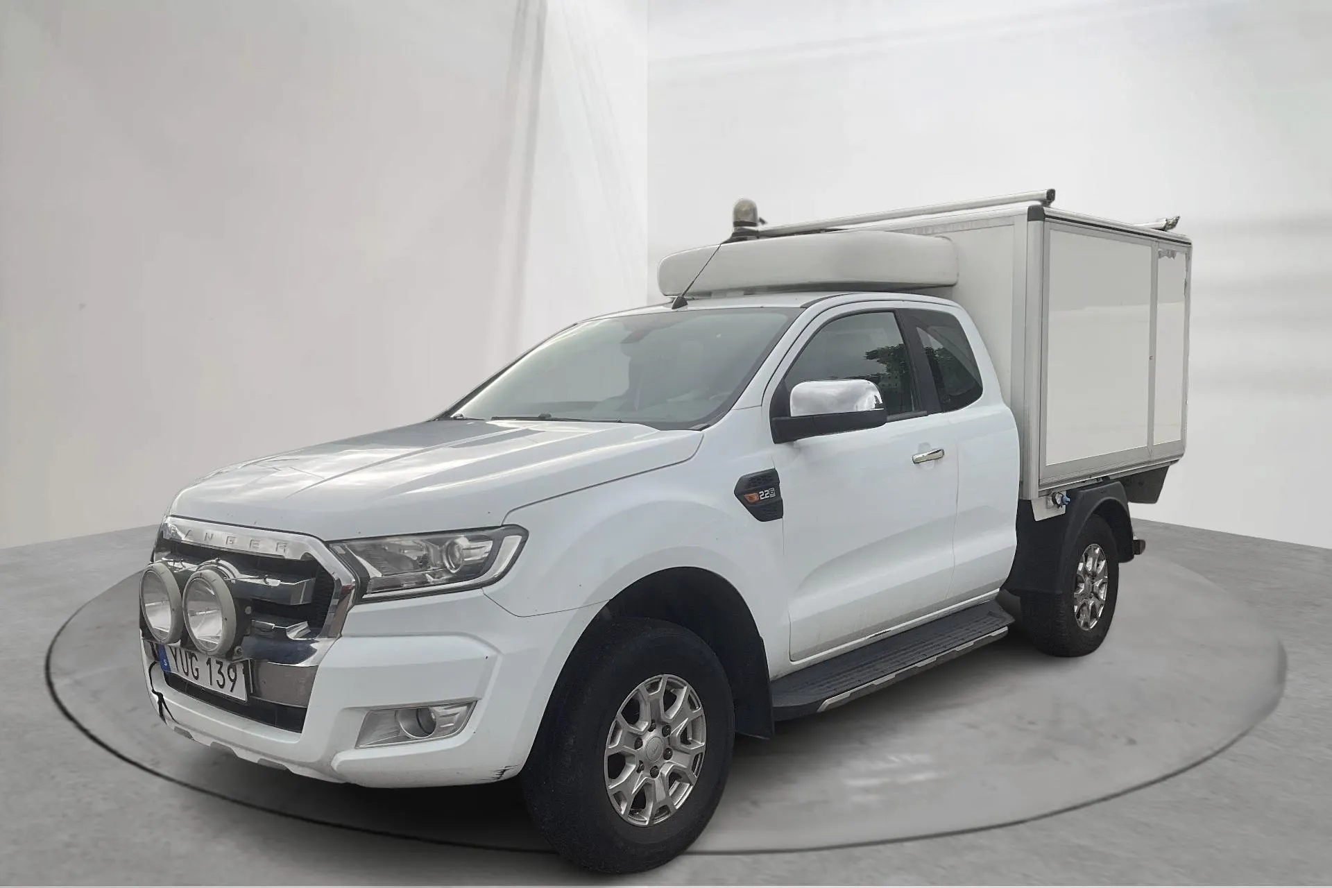 Presentationsfoto 1 av 15: Ford Ranger 2.2 TDCi 4WD (160hk) - 20 701 mil - Manuell - vit - 2018