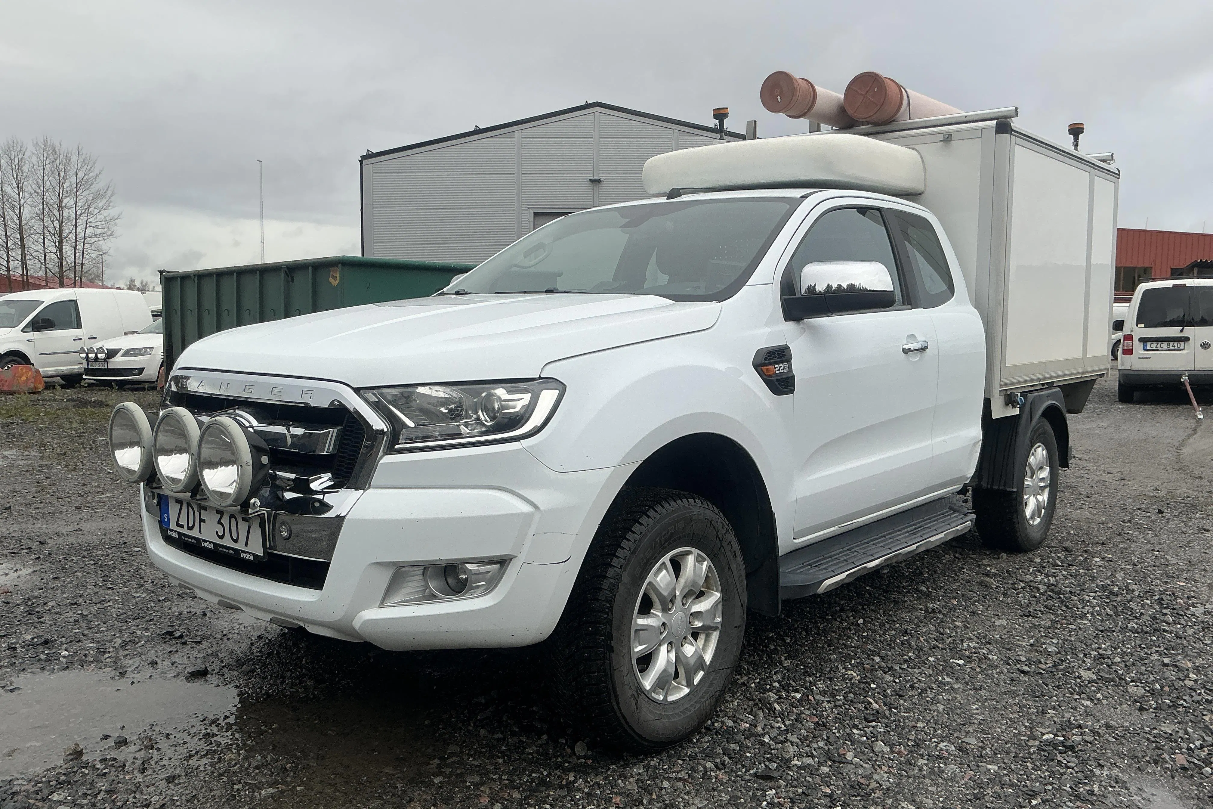 Presentationsfoto 1 av 13: Ford Ranger 2.2 TDCi 4WD (160hk) - 14 812 mil - Manuell - vit - 2018