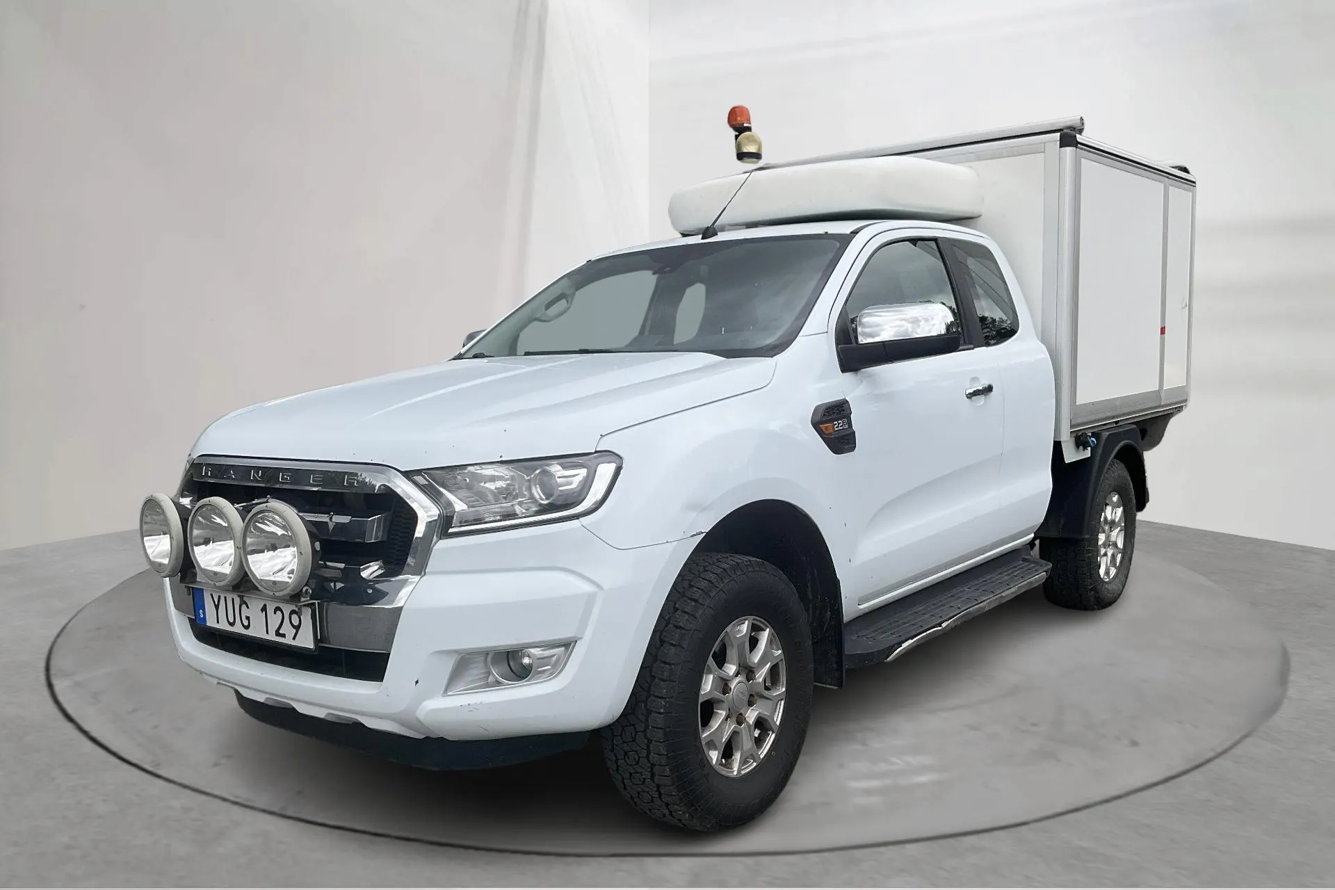 Presentationsfoto 1 av 13: Ford Ranger 2.2 TDCi 4WD (160hk) - 23 432 mil - Manuell - vit - 2018