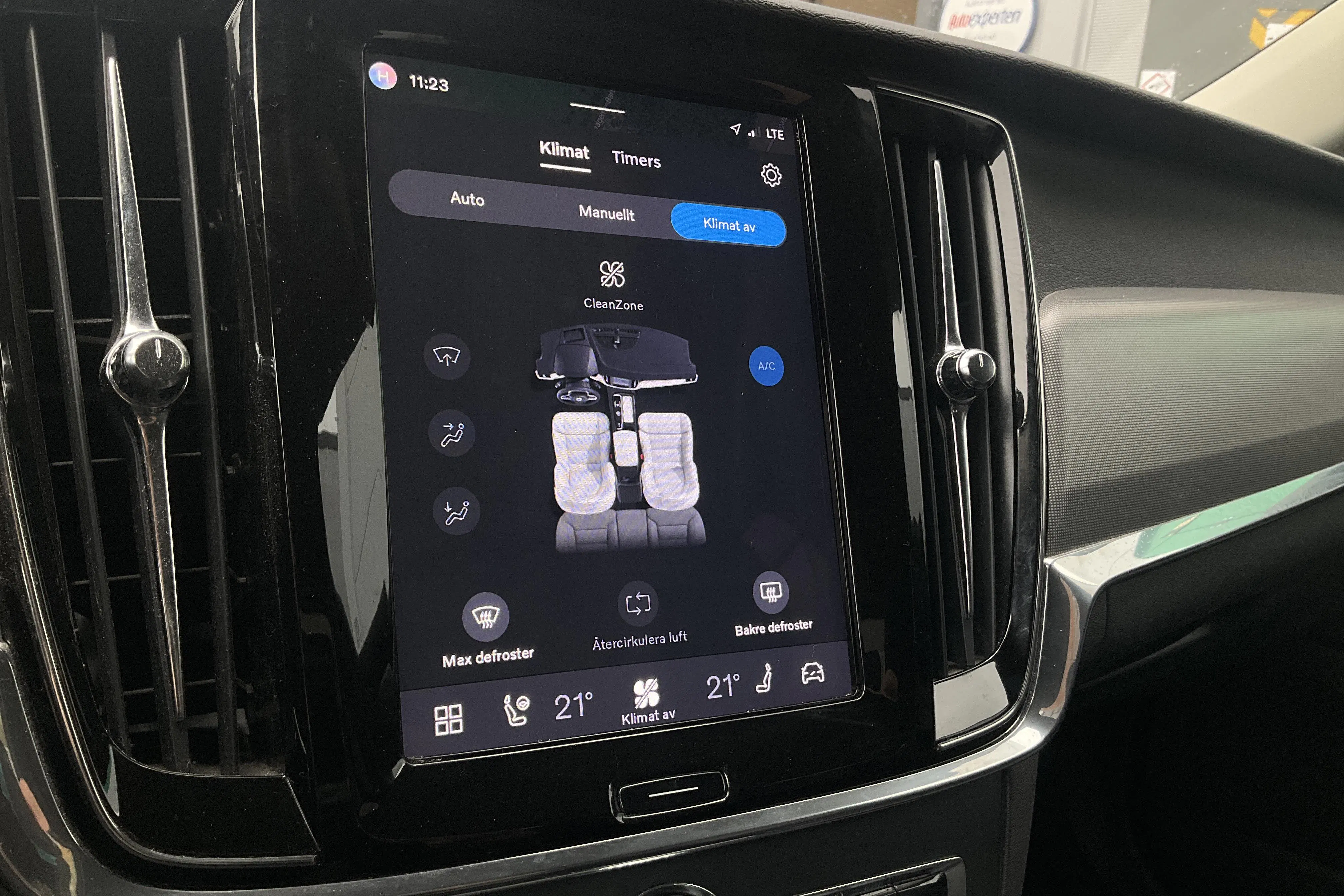 Presentation photo 19 of 19: Volvo V90 T6 AWD Recharge (350hk) - 123 530 km - Automatic - gray - 2023