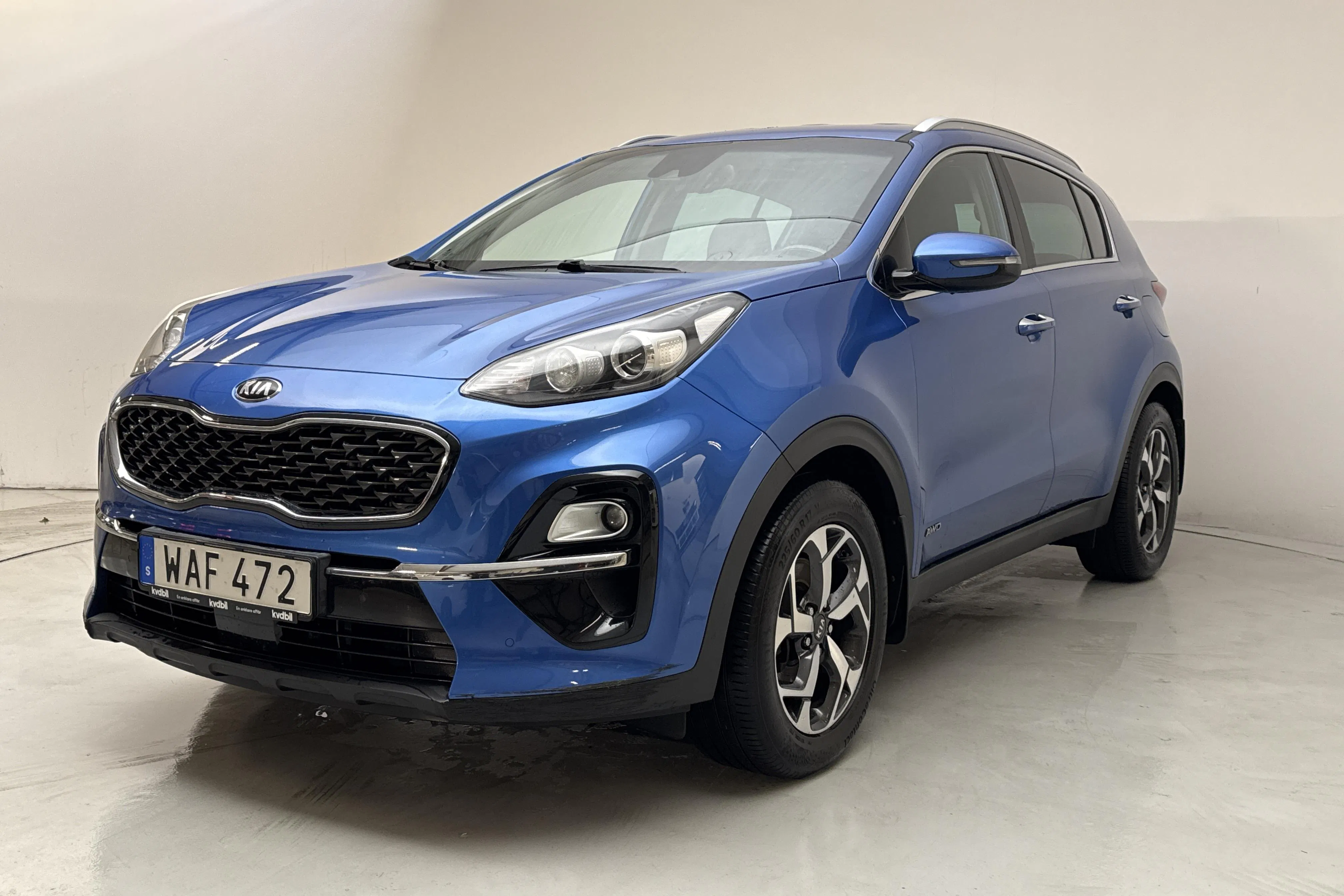 Presentationsfoto 1 av 14: KIA Sportage 1.6 CRDi AWD (136hk) - 12 278 mil - Automat - blå - 2019