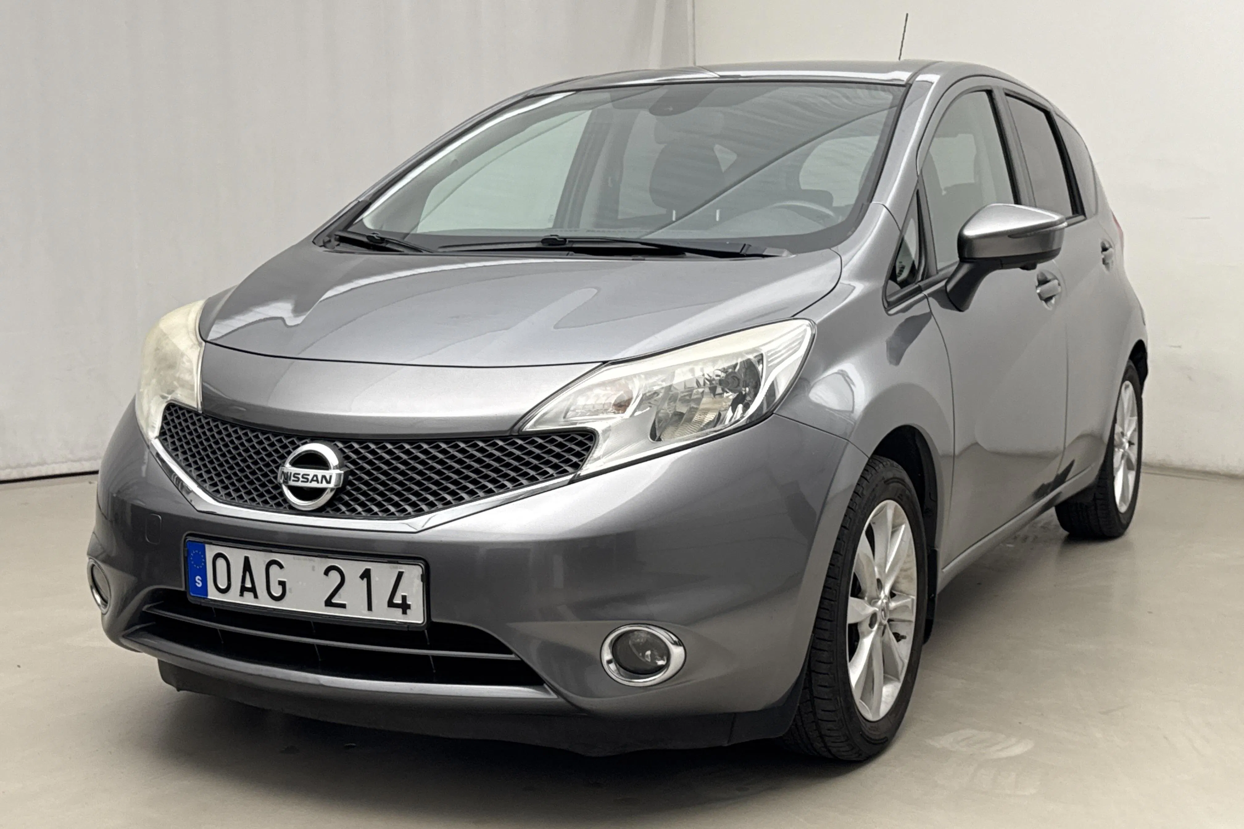 Presentation photo 1 of 17: Nissan Note 1.5 dCi DPF (90hk) - 101 600 km - Manual - gray - 2014