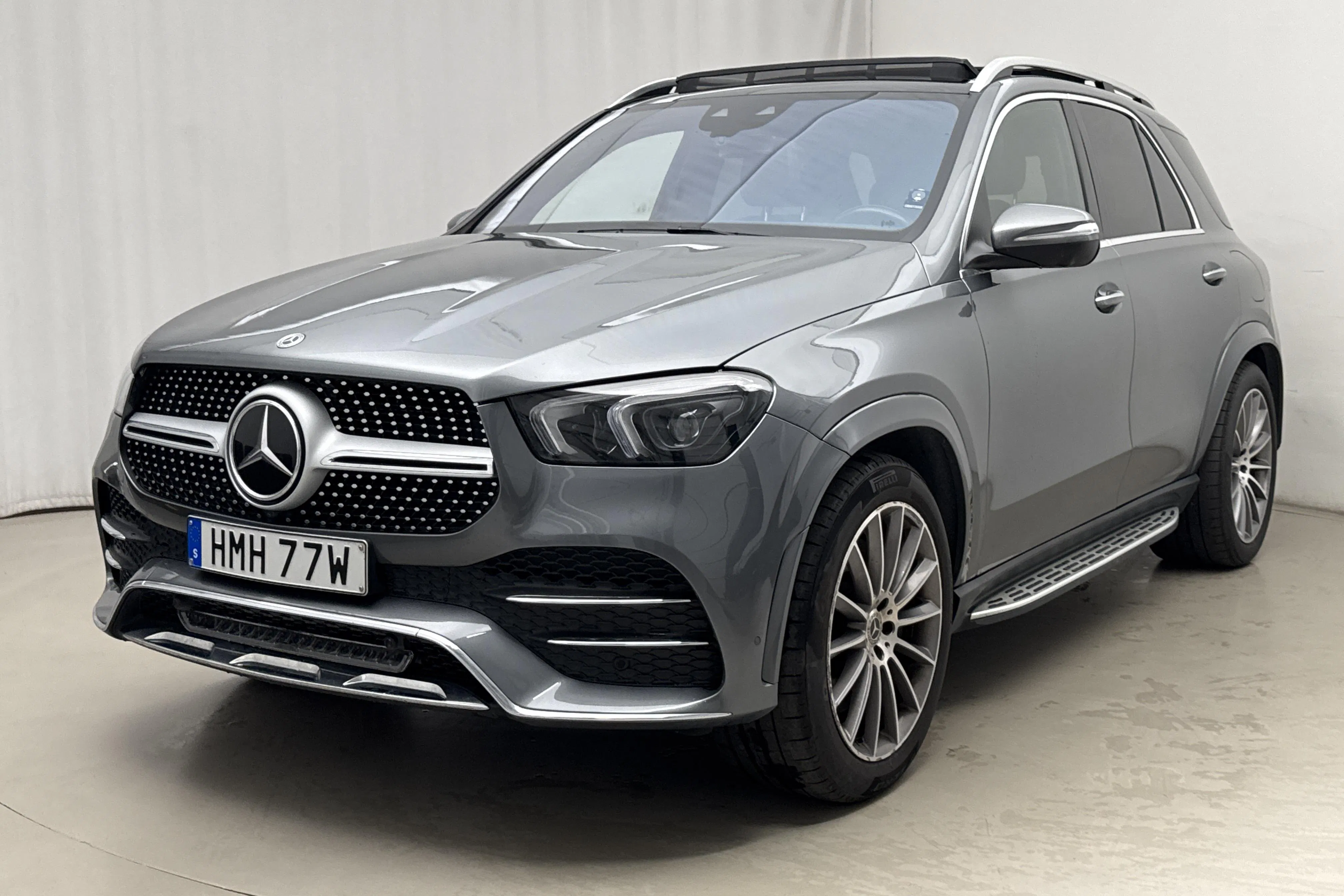 Presentation photo 1 of 25: Mercedes GLE 350 de 4MATIC V167 (306hk) - 162 180 km - Automatic - gray - 2022