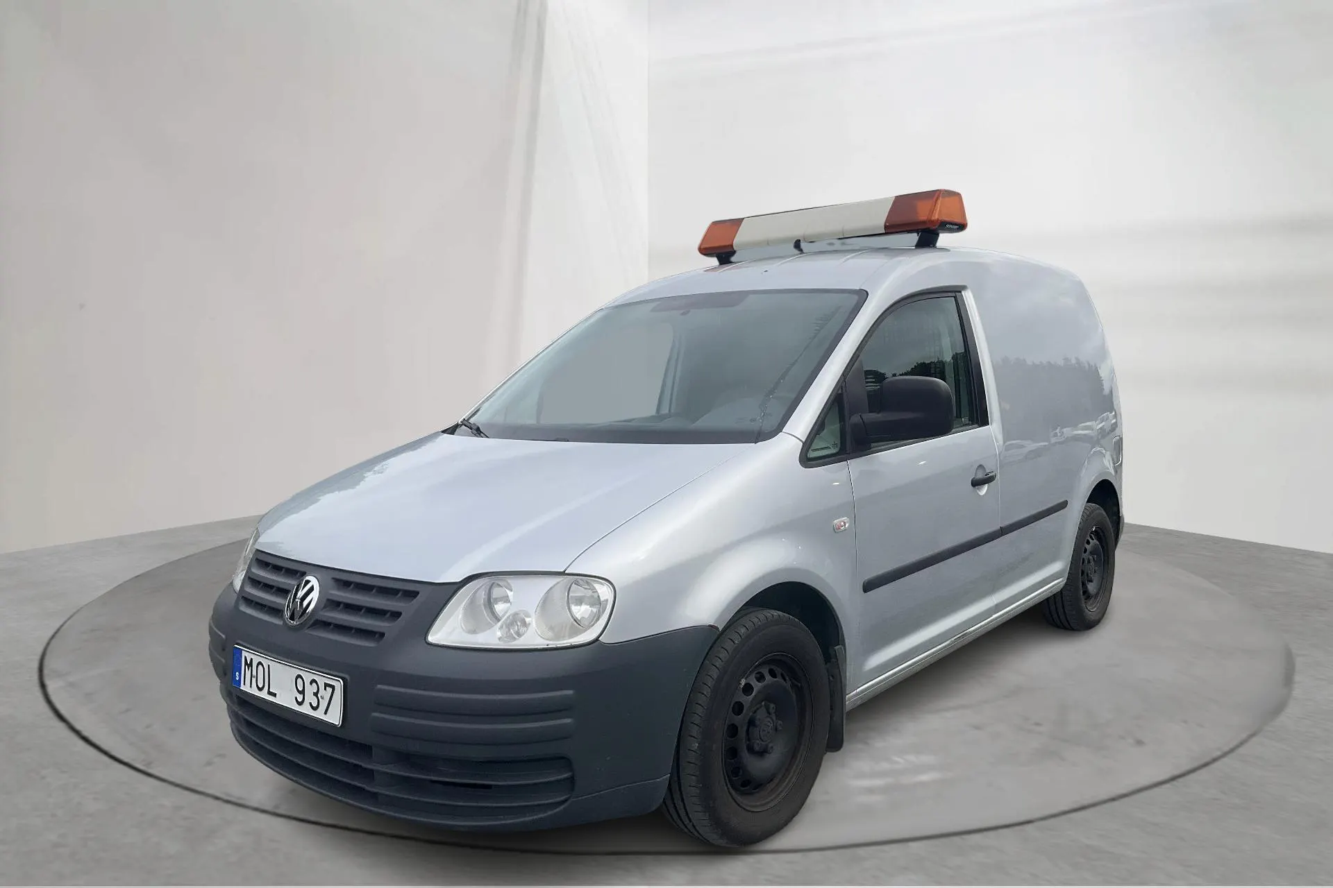 Presentationsfoto 1 av 12: VW Caddy 1.9 TDI Skåp (105hk) - 10 824 mil - Automat - silver - 2010