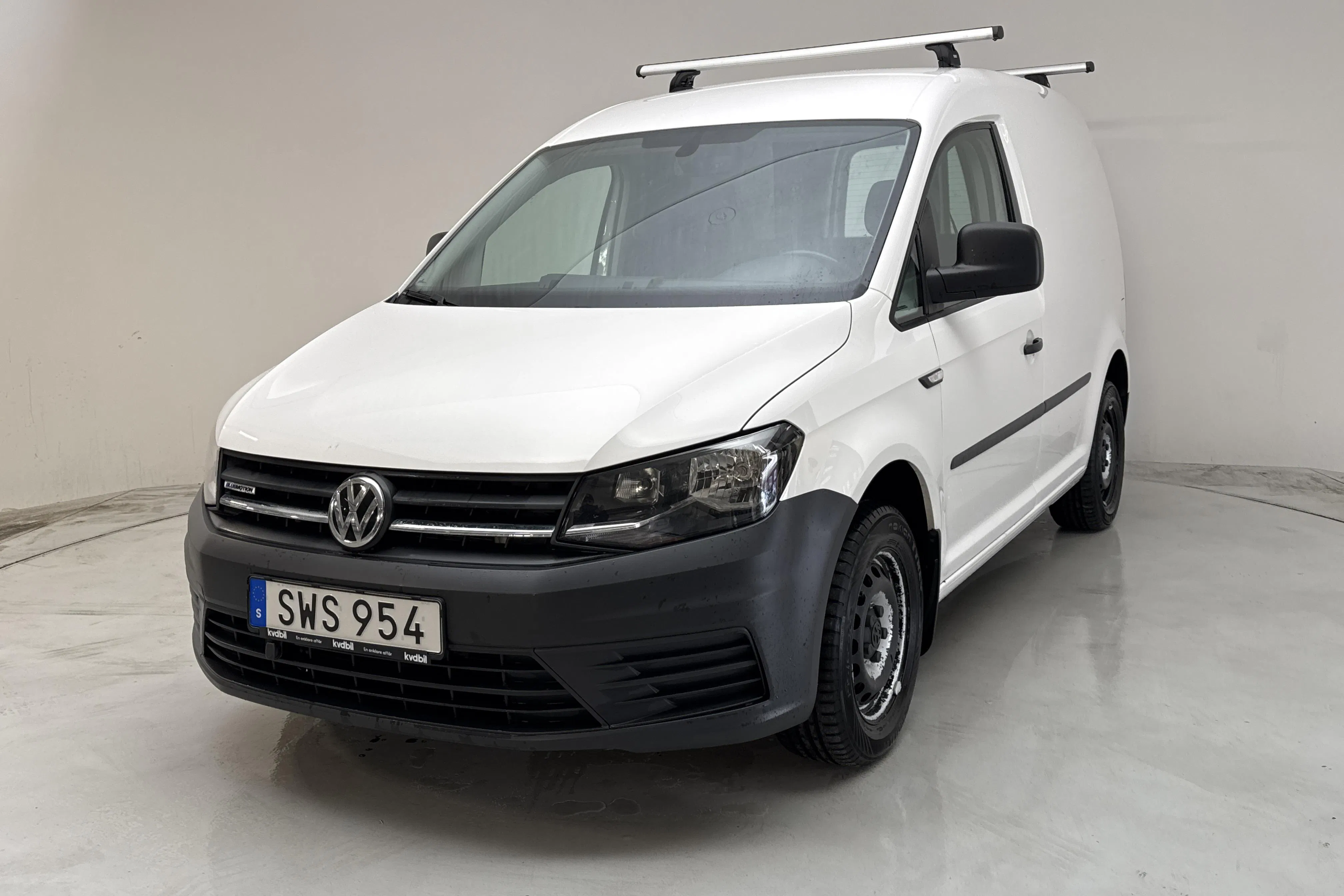 Presentation photo 1 of 11: VW Caddy 1.4 TGI Skåp (110hk) - 89 600 km - Manual - white - 2016