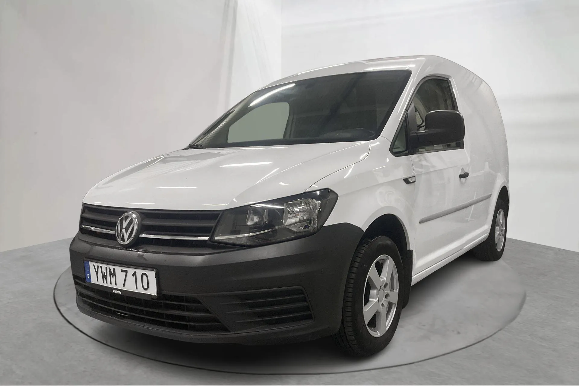 Presentationsfoto 1 av 15: VW Caddy 2.0 TDI Skåp (75hk) - 9 309 mil - Manuell - vit - 2018