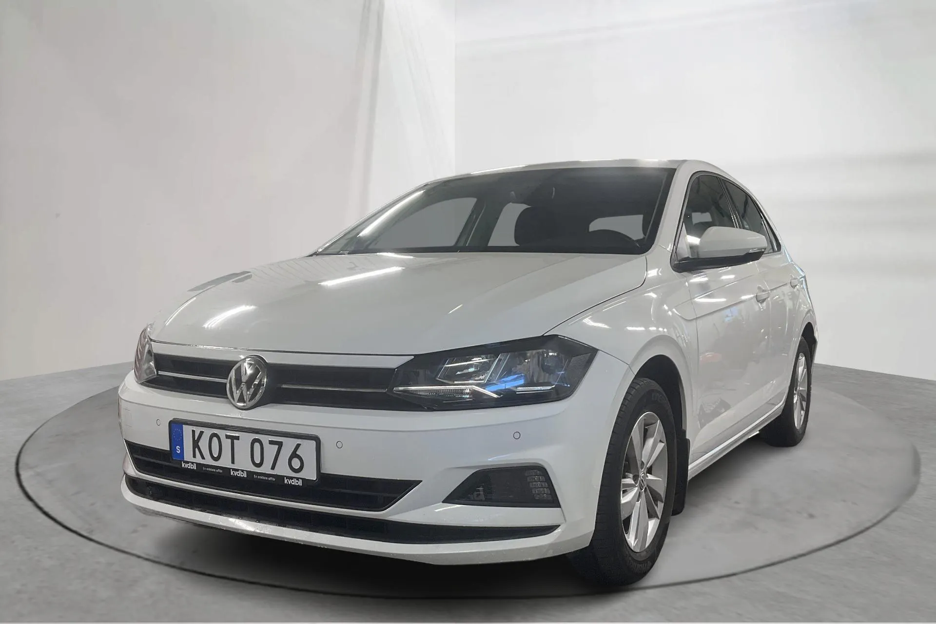 Presentation photo 1 of 13: VW Polo 1.0 TGI 5dr (90hk) - 54 380 km - Manual - white - 2018