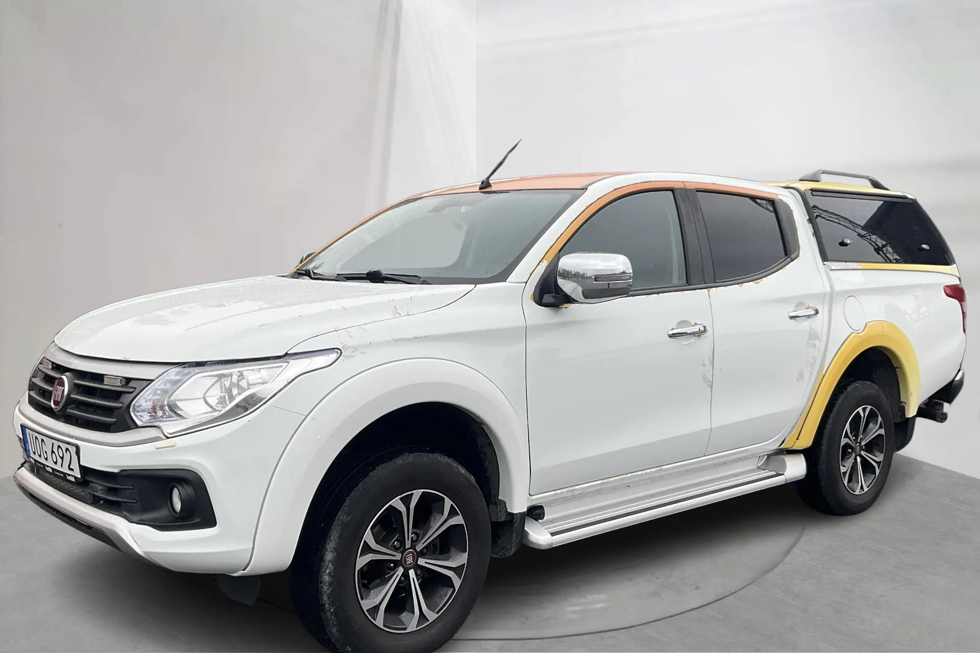 Presentationsfoto 1 av 21: Fiat Fullback 2.4 4x4 (180hk) - 9 114 mil - Automat - vit - 2018