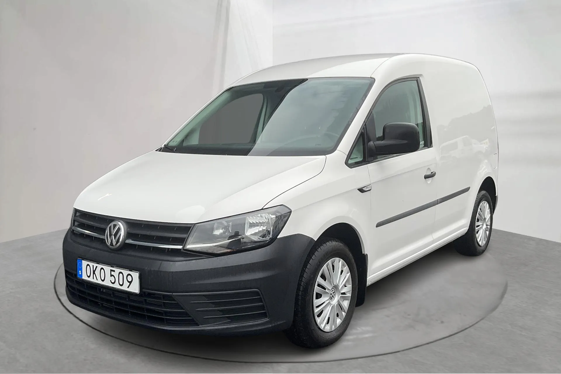 Presentation photo 1 of 13: VW Caddy 2.0 TDI Skåp (75hk) - 62 090 km - Manual - white - 2017