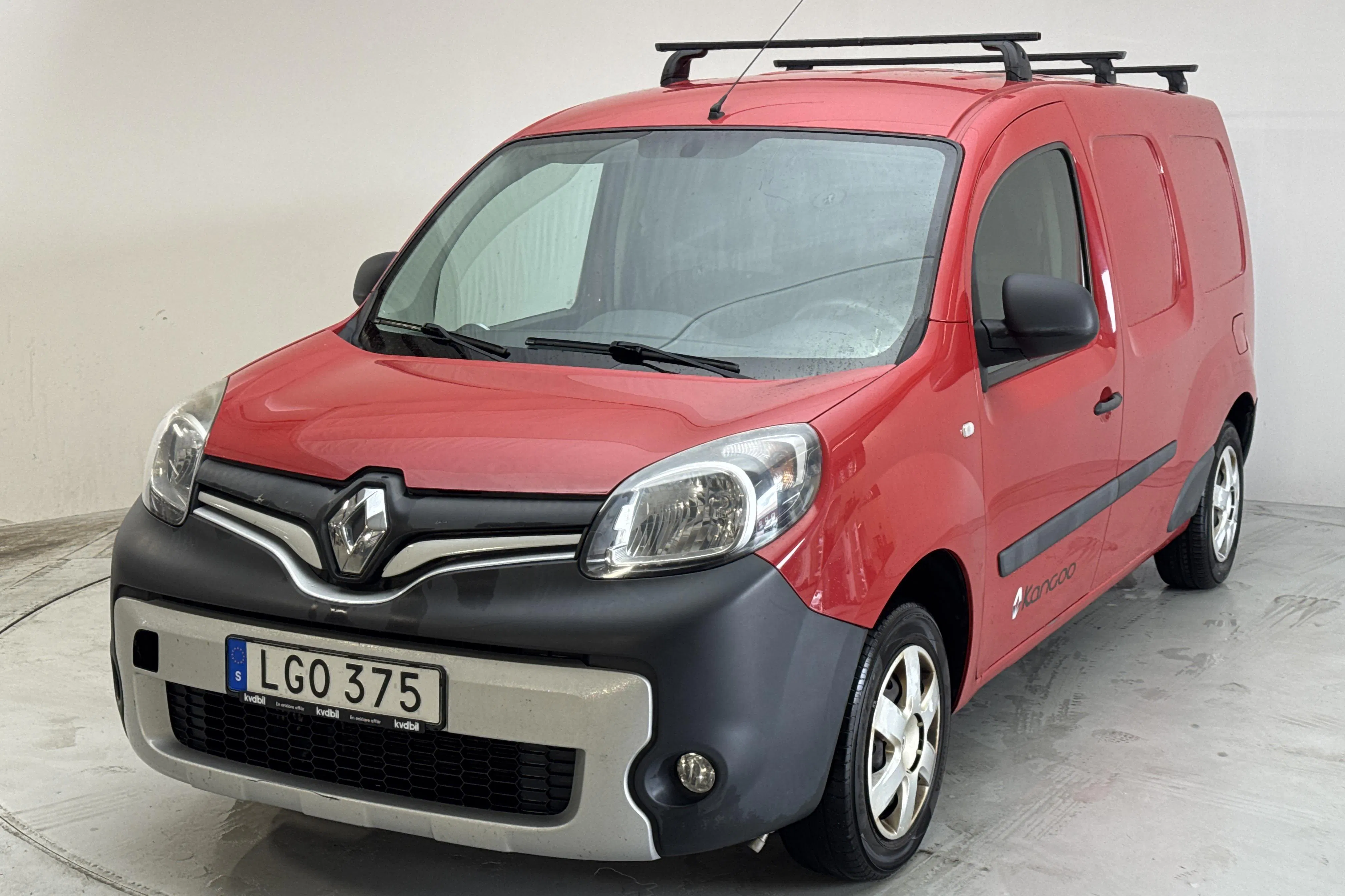 Presentationsfoto 1 av 11: Renault Kangoo 1.5 dCi Maxi skåp (90hk) - 12 429 mil - Manuell - röd - 2016