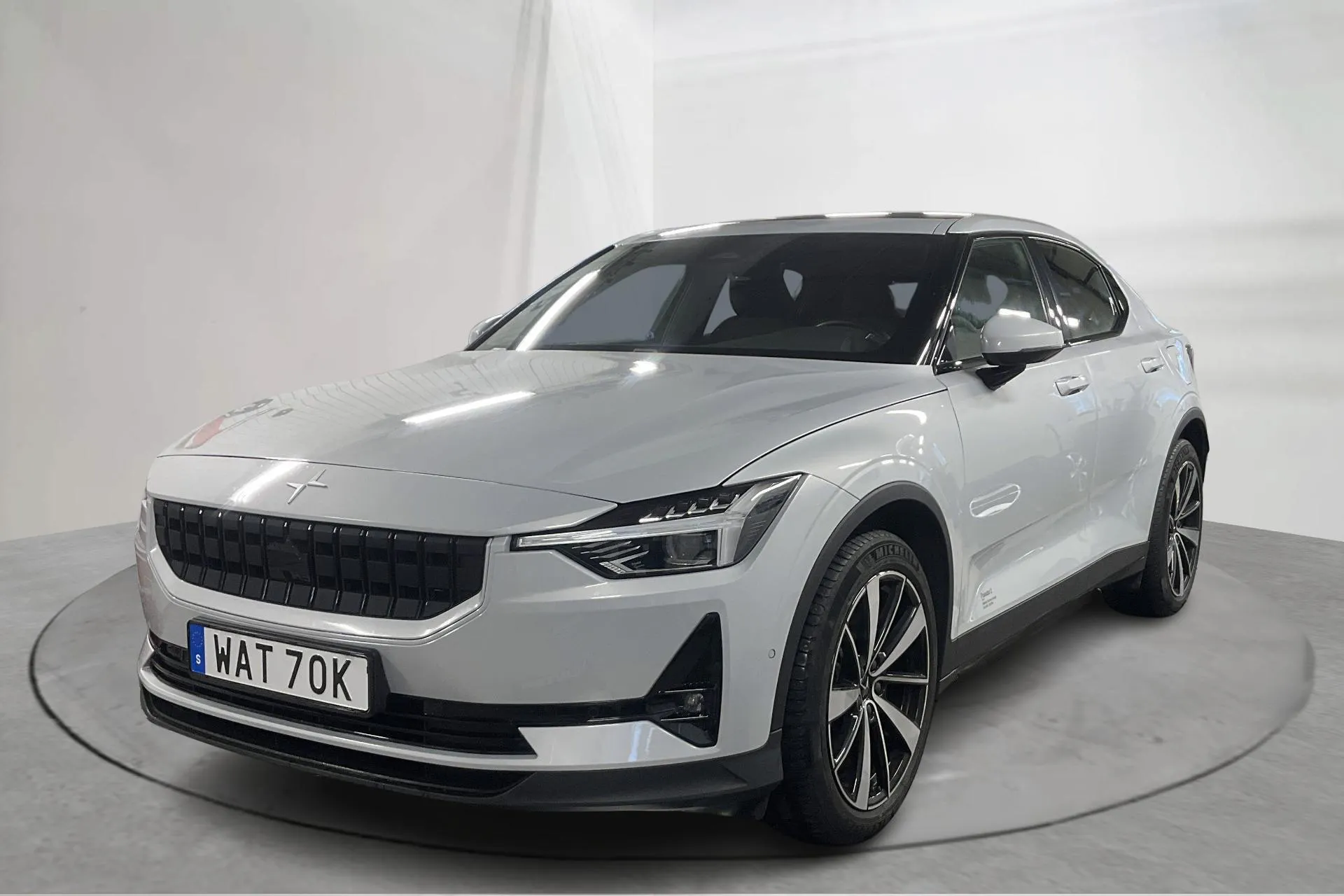 Presentationsfoto 1 av 22: Polestar 2 Standard range Single motor (224hk) - 6 591 mil - Automat - silver - 2022
