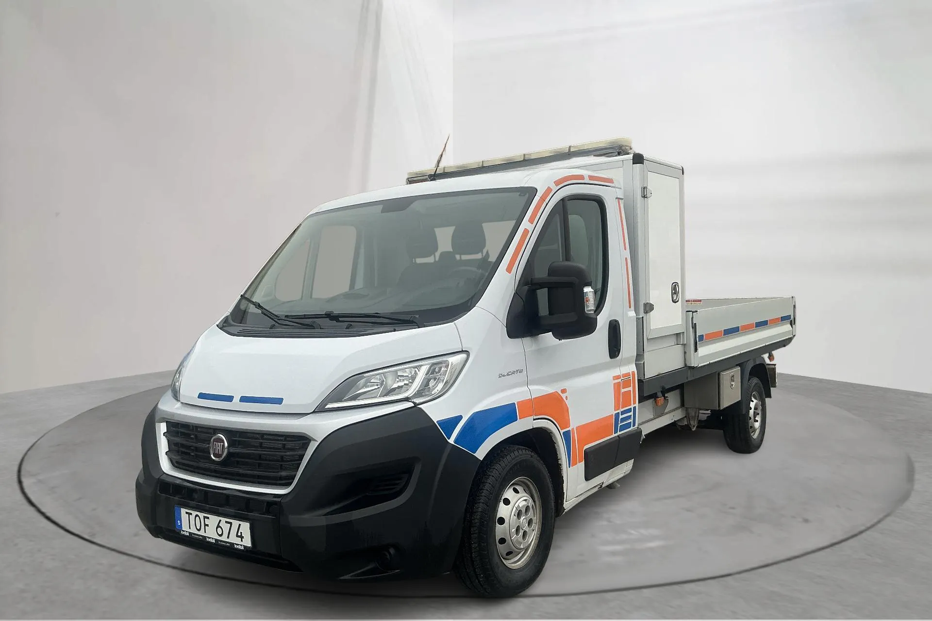 Presentationsfoto 1 av 20: Fiat Ducato 35 2.3 Multijet Chassi (150hk) - 12 505 mil - Automat - vit - 2018