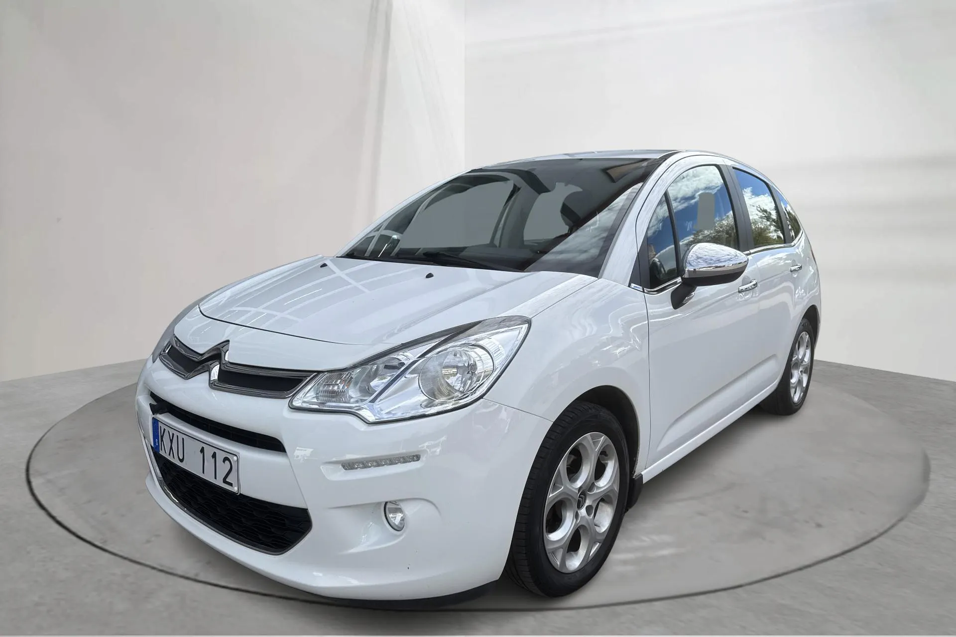 Presentationsfoto 1 av 14: Citroën C3 1.4 HDi (70hk) - 14 243 mil - Manuell - vit - 2013