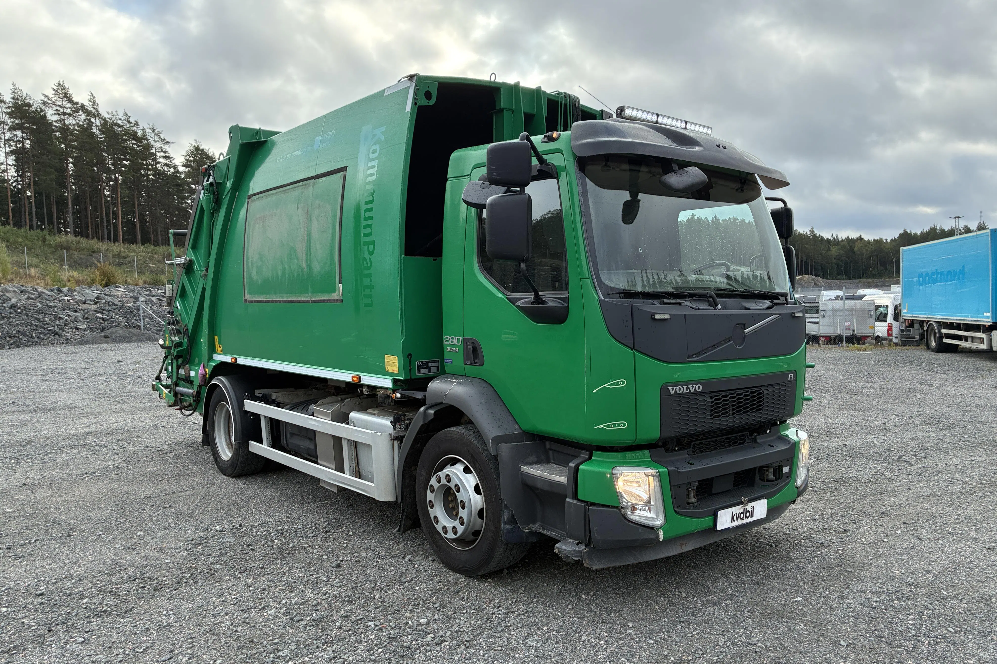 Presentationsfoto 2 av 116: Volvo FL280 - NMT Baklastare - 116 840 km - Automat - grön - 2019