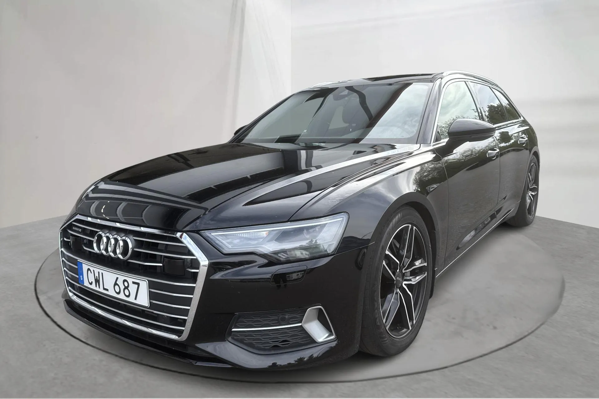Presentationsfoto 1 av 13: Audi A6 Avant 45 TDI quattro (231hk) - 16 259 mil - Automat - svart - 2019