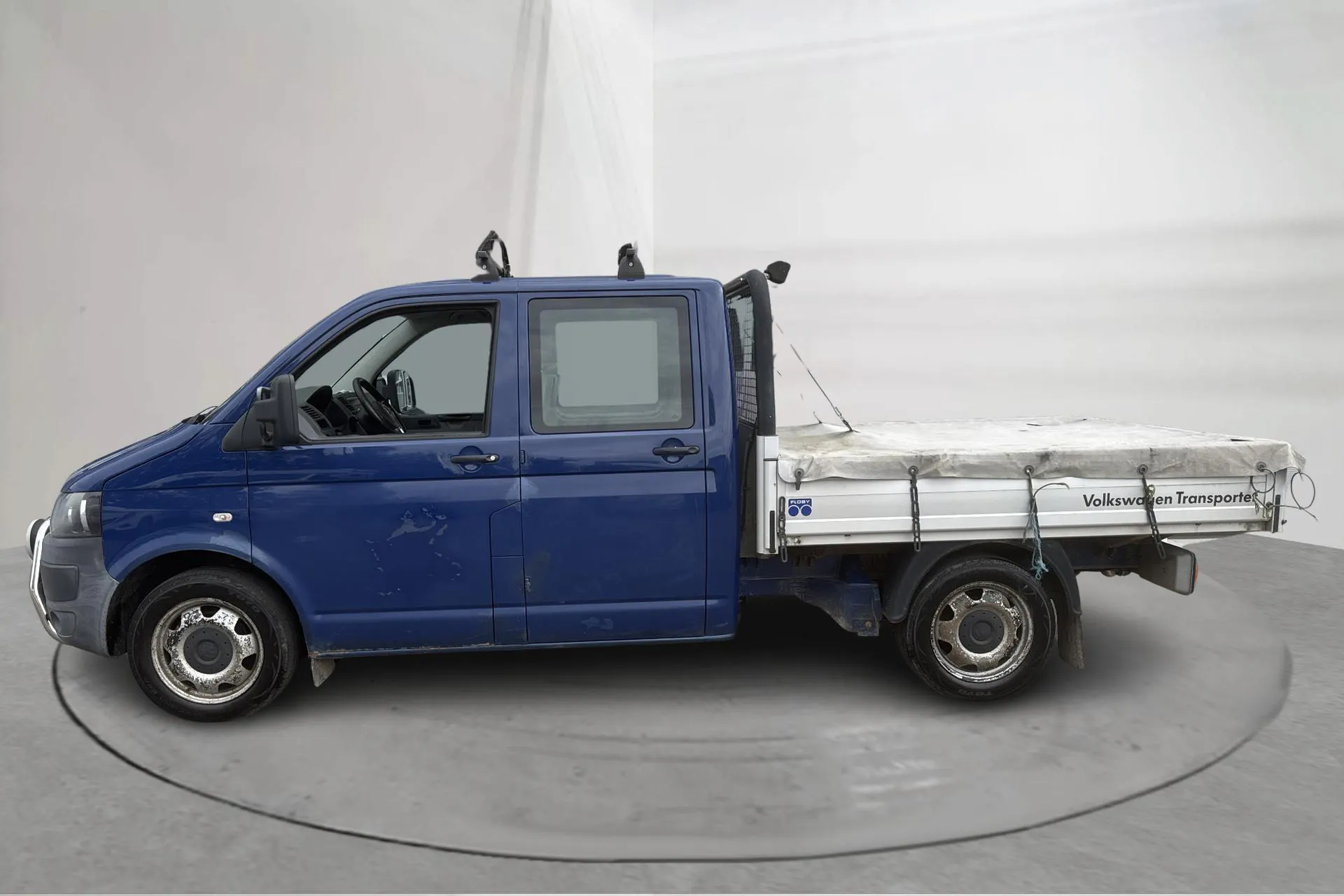 Presentation photo 2 of 14: VW Transporter T5 2.0 BiTDI Pickup 4MOTION (180hk) - 265 000 km - Manual - dark blue - 2013