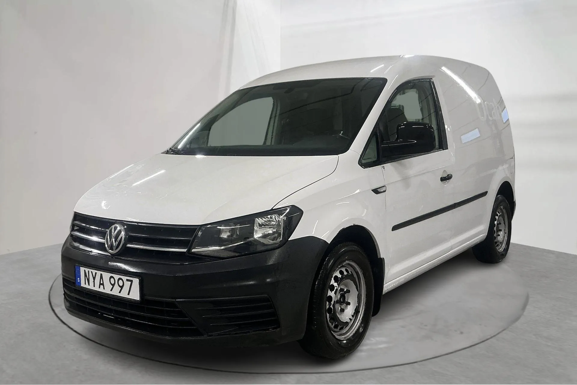 Presentation photo 1 of 18: VW Caddy 2.0 TDI Skåp (102hk) - 129 500 km - Automatic - white - 2016