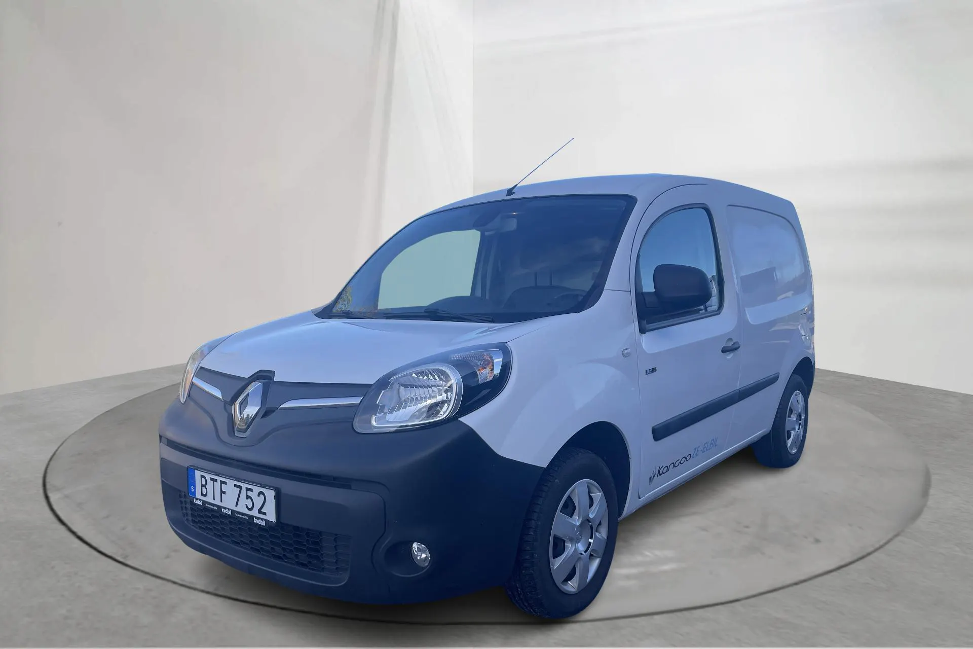 Presentationsfoto 1 av 16: Renault Kangoo Z.E Power Plus 33kWh Skåp (60hk) - 6 344 mil - Automat - vit - 2018