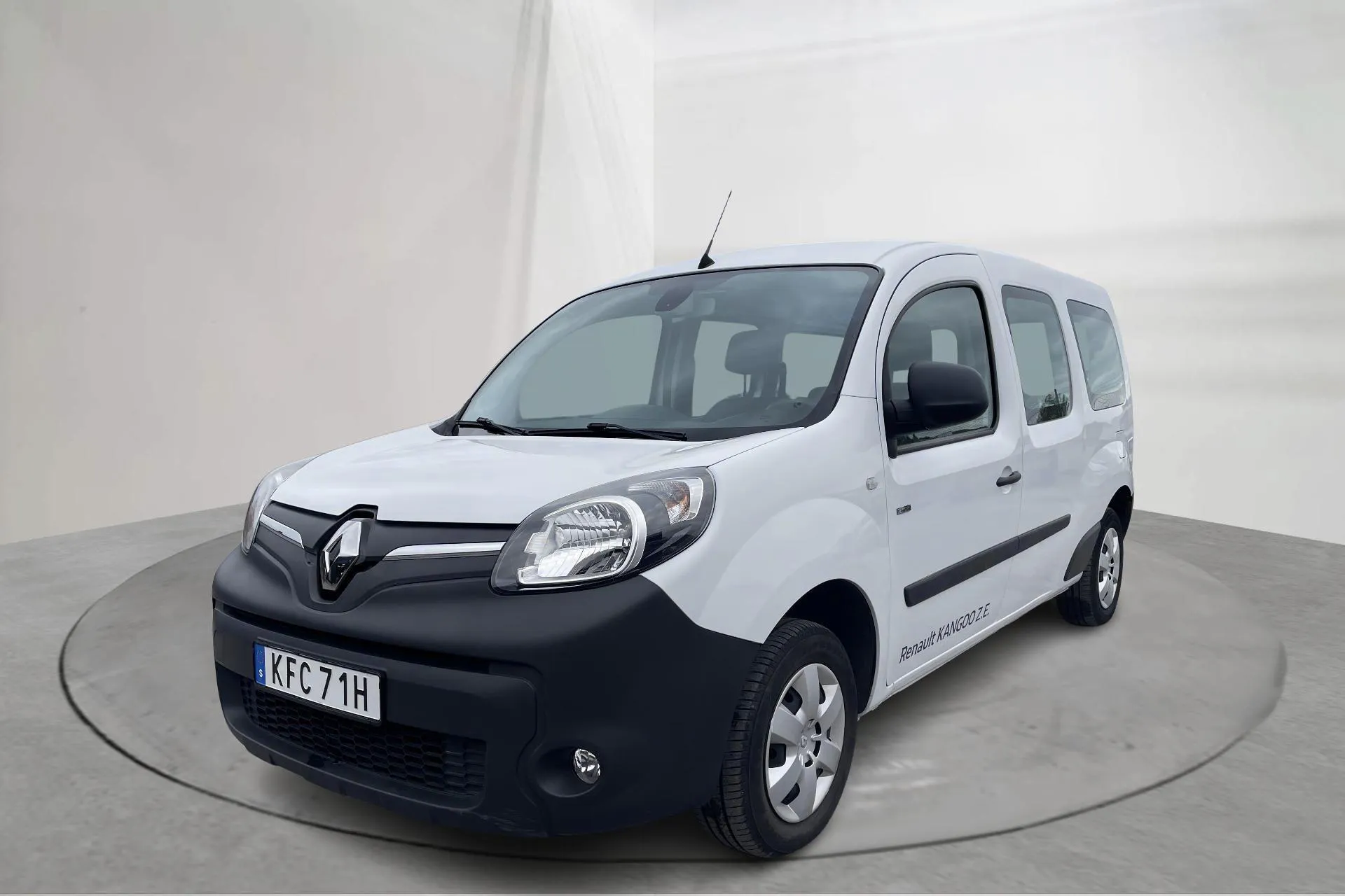 Presentation photo 1 of 19: Renault Kangoo Z.E Power Plus 33kWh Maxi Skåp (60hk) - 35 770 km - Automatic - white - 2020