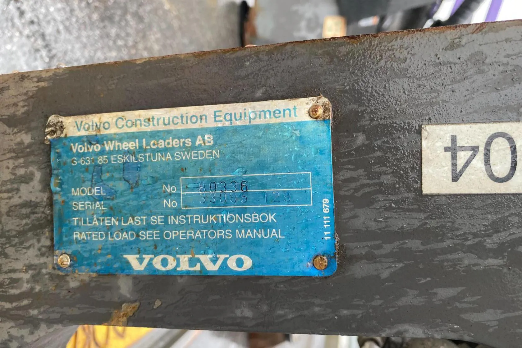 Presentationsfoto 7 av 7: Volvo Hydrauilska gafflar - 0 km