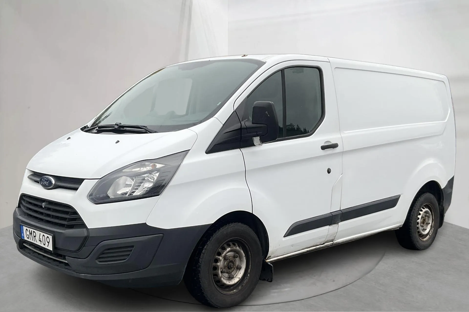Presentationsfoto 1 av 14: Ford Transit Custom 270 (105hk) - 12 480 mil - Manuell - vit - 2017