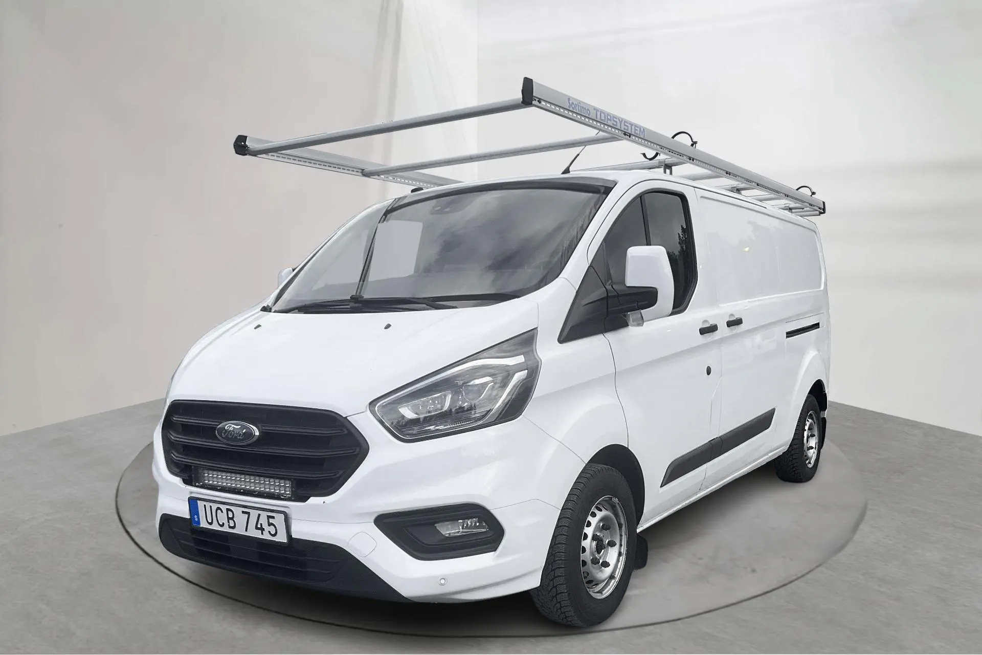 Presentationsfoto 1 av 20: Ford Transit Custom 300 (130hk) - 13 530 mil - Manuell - vit - 2018