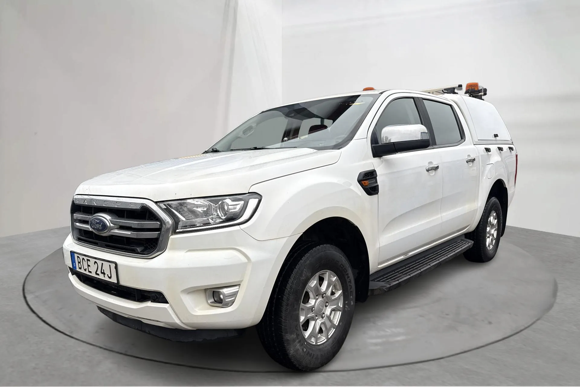 Presentationsfoto 1 av 15: Ford Ranger 2.0 TDCi 4WD (170hk) - 9 502 mil - Automat - vit - 2019