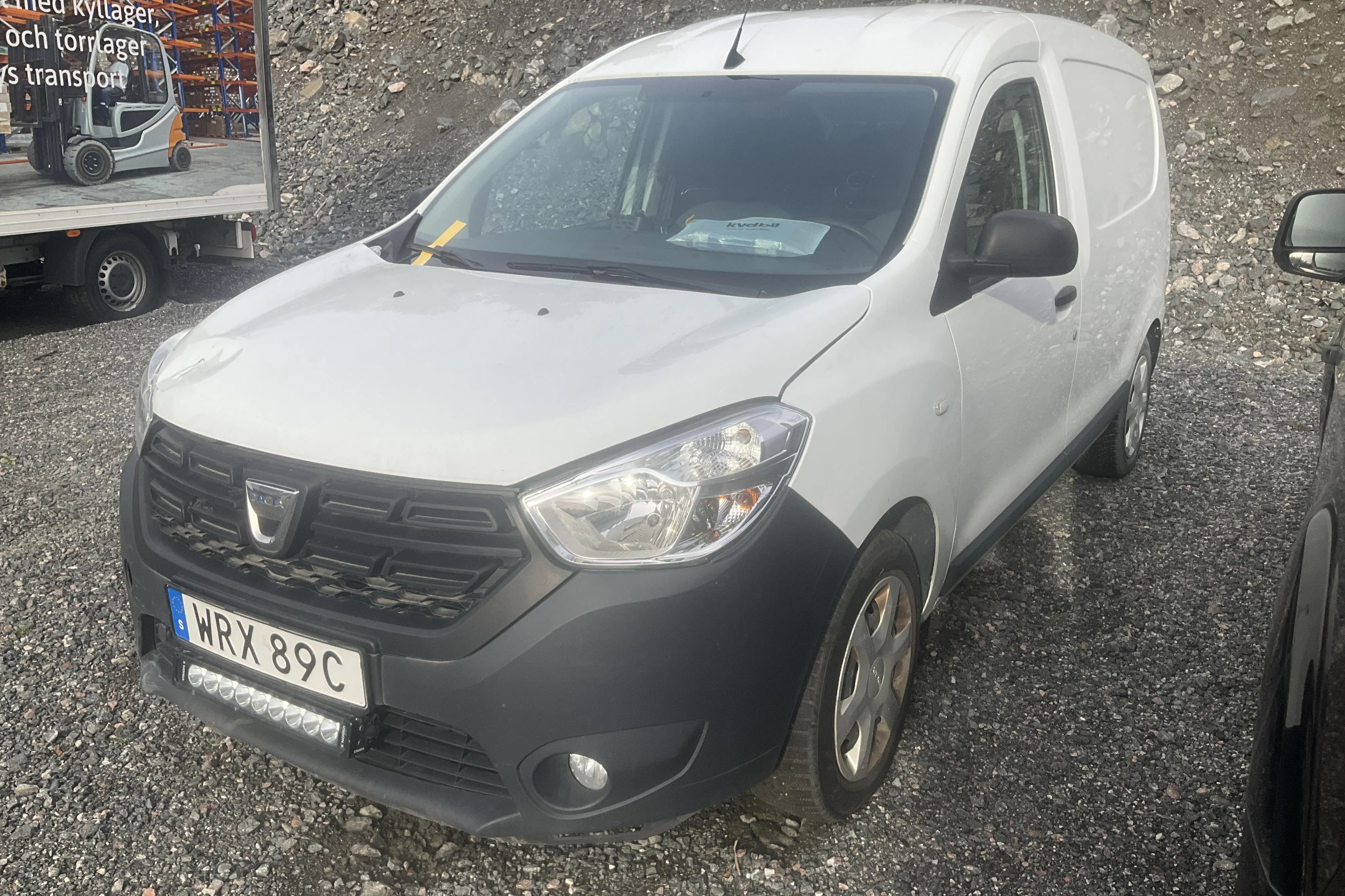 Presentation photo 1 of 10: Dacia Dokker Van 1.5 Blue dCi (95hk) - 68 560 km - Manual - white - 2021