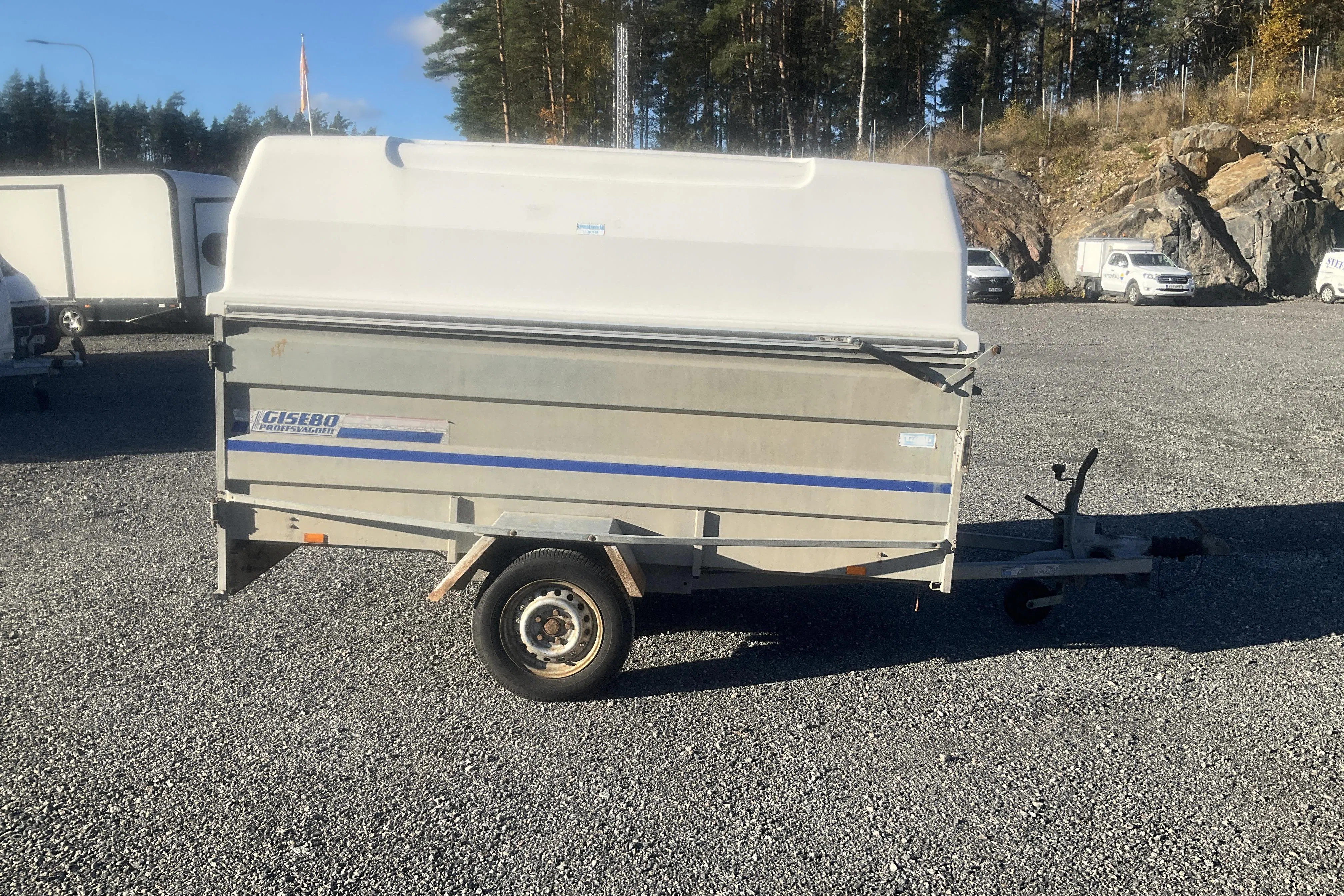 Presentation photo 2 of 11: GISEBO LV 1000 Kåpsläpvagn Släpvagn - 0 km - gray - 2004