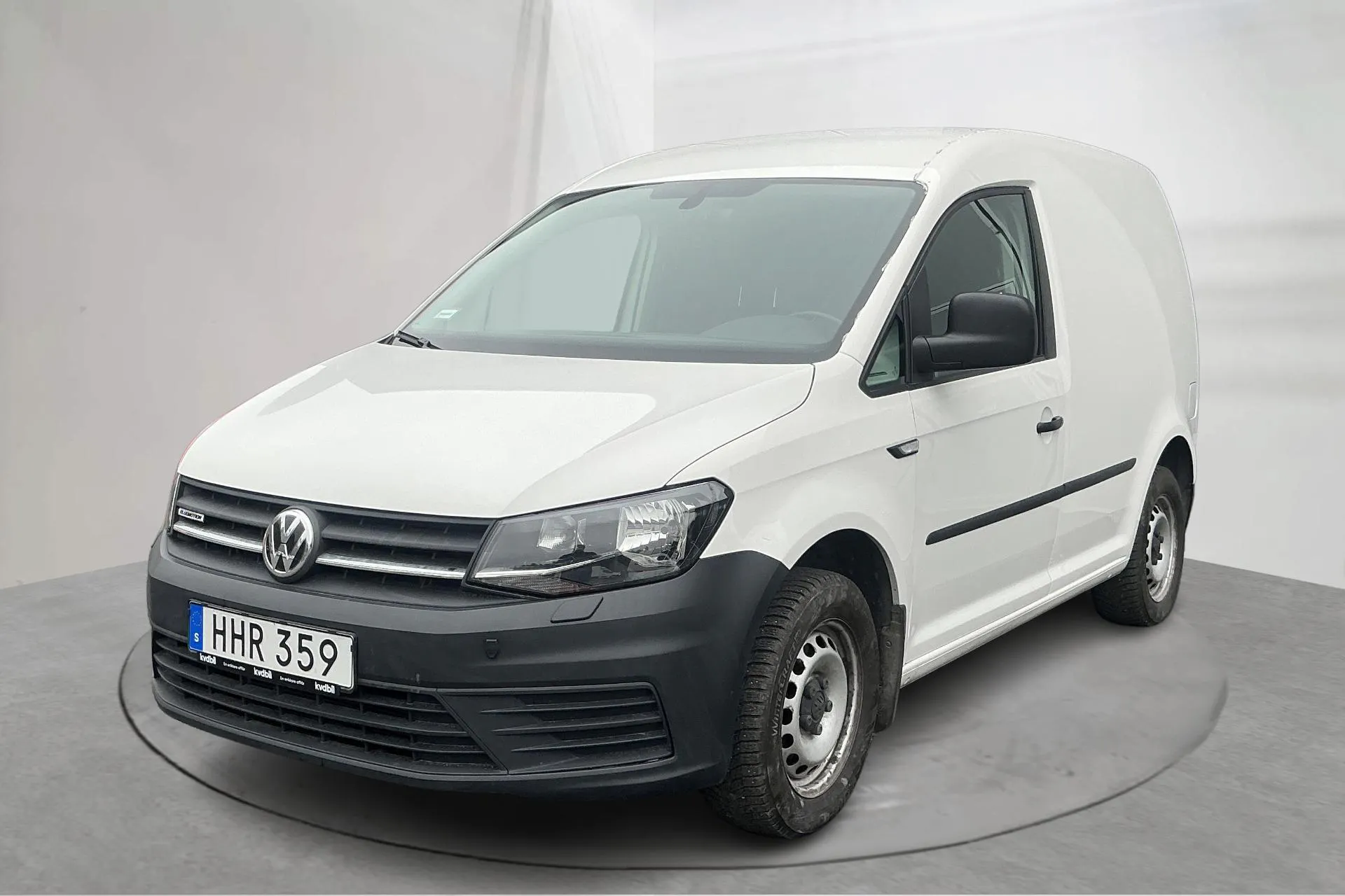 Presentationsfoto 1 av 14: VW Caddy 1.4 TGI Skåp (110hk) - 9 332 mil - Manuell - vit - 2018